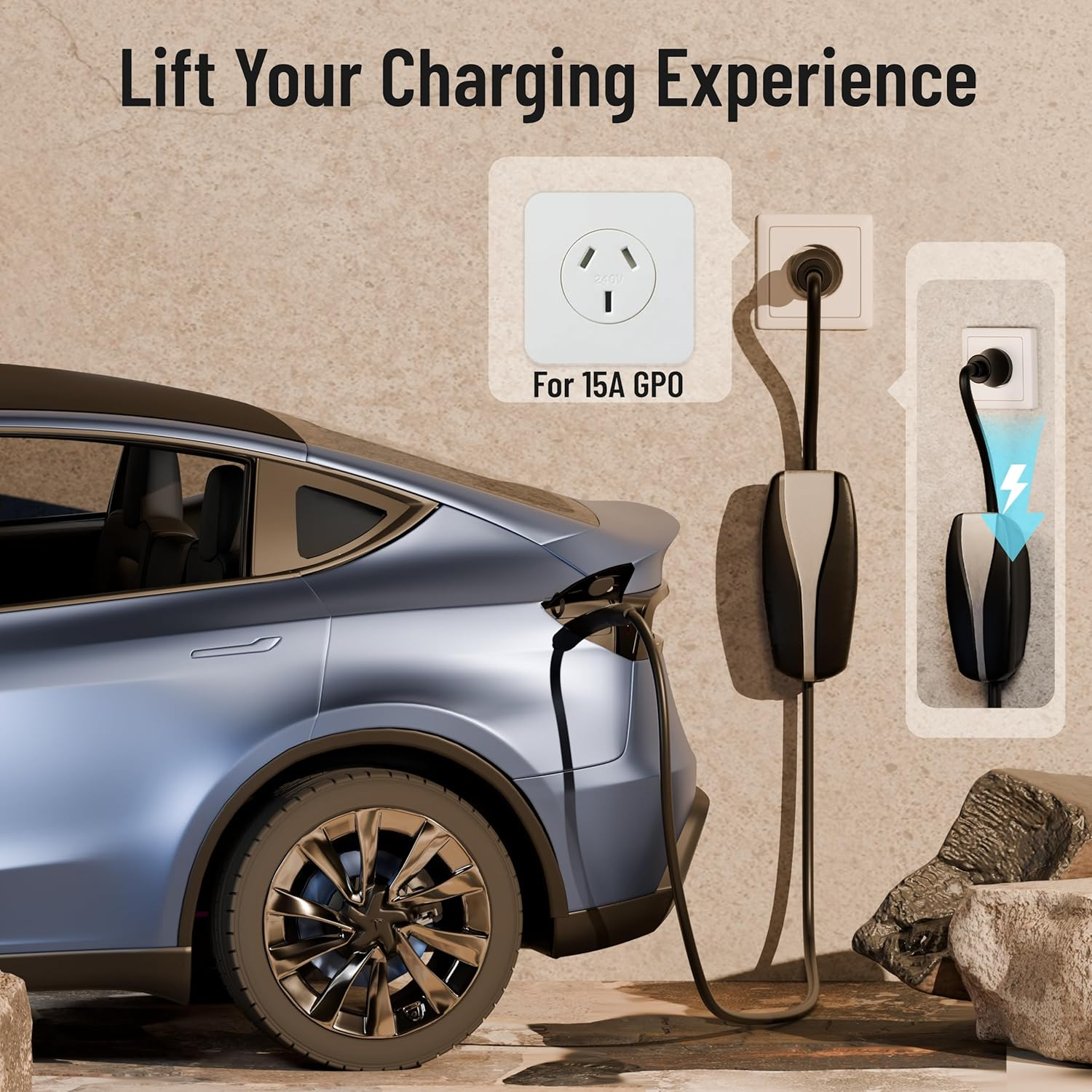 3 Pin to Tesla Adapter 240V 15A Tesla Mobile Connector Plug Gen 2 Mobile Charger Portable EV Charger Accessory Portable Charging image number 4