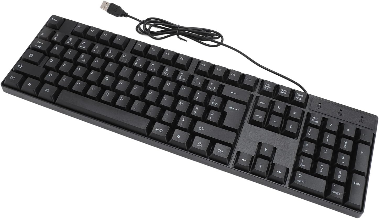 Minority Language Keyboard, Widely Used Sturdy USB Wired Keyboard 104 Keys for Gaming (French AZERTY Layout) image number 3