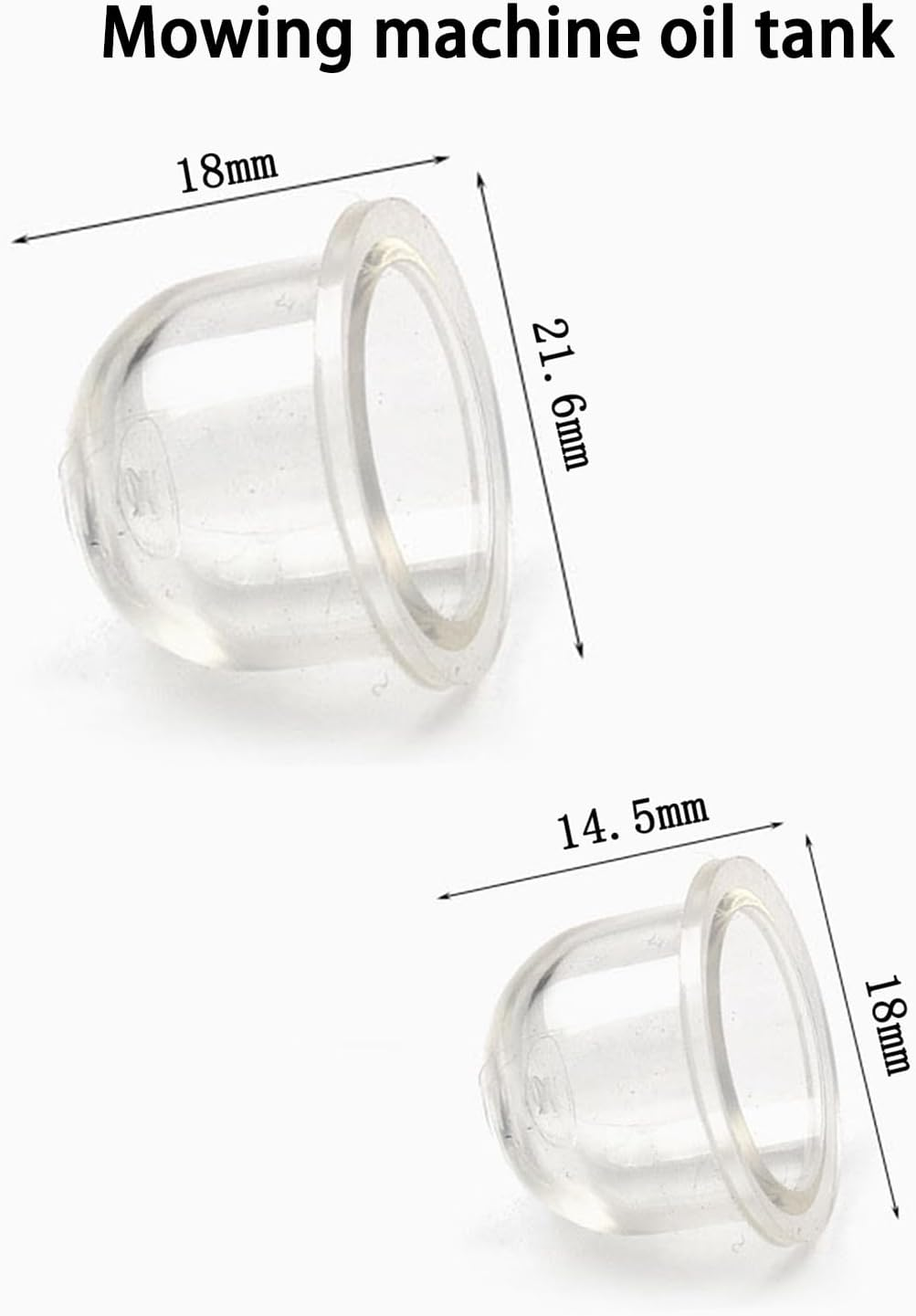 Primer Bulbs, Fuel Primer Bulb Pump 19Mm & 22Mm Transparent Carburetor Oil Cup, Replacement Primer Bulbs for Chainsaws, Trimmer, Blowers Cutter Lawn Mower