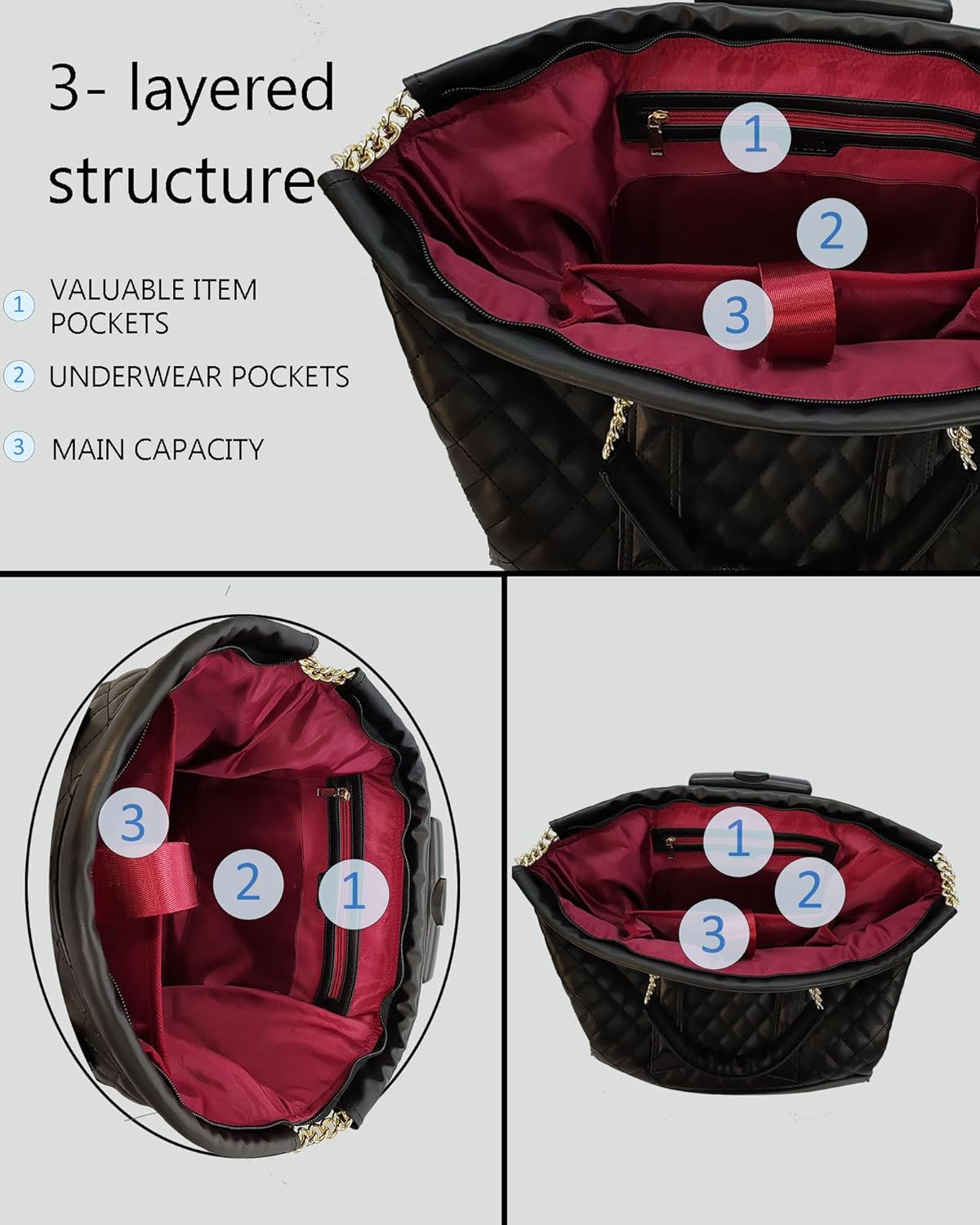 VH&GRED Lightweight Carry-On Luggage Small Trolley Bag Suitcase Female Boarding Bag Short Trip Luggage Trolley Case 16 Inch Fashion Suitcase image number 1