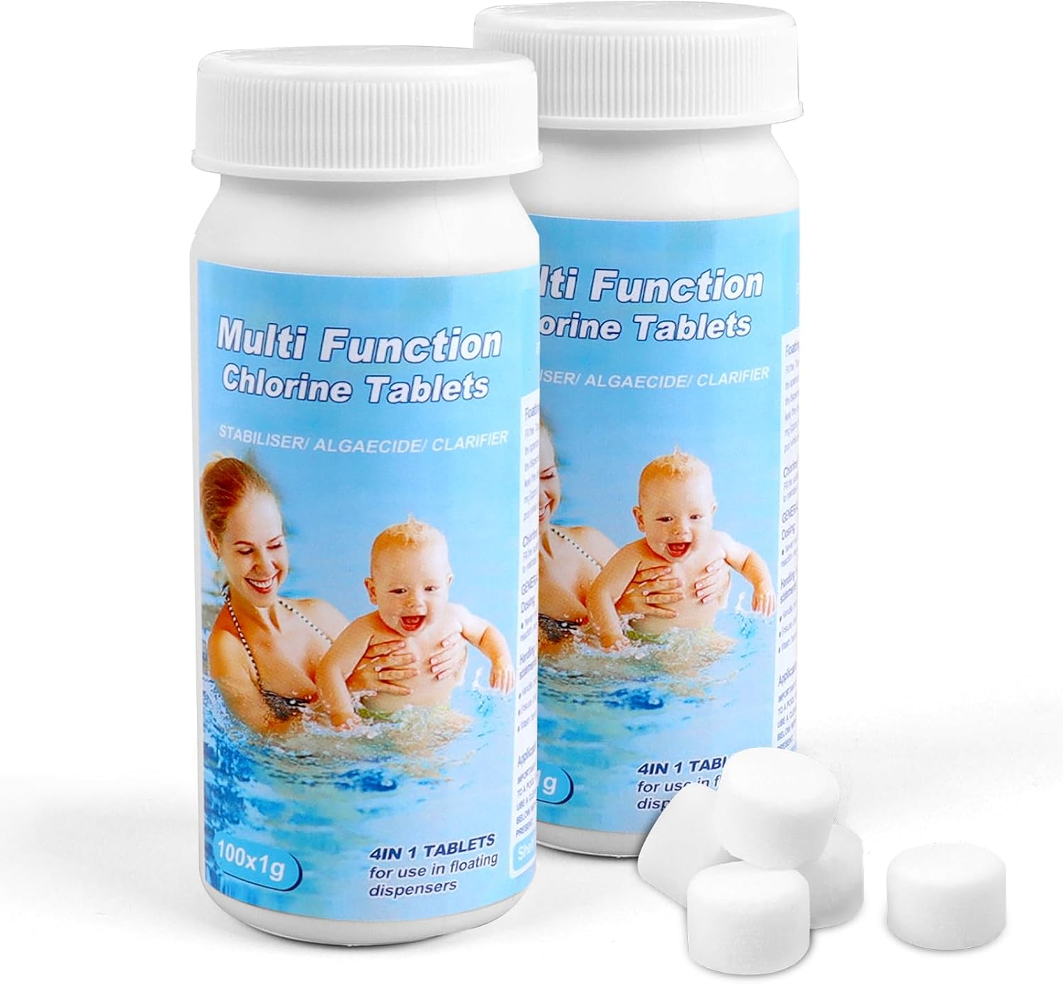 Pool Cleaning Tablets 200 Pieces for Pool, Water Tank, Hot Tub, Spa (C) image number 6