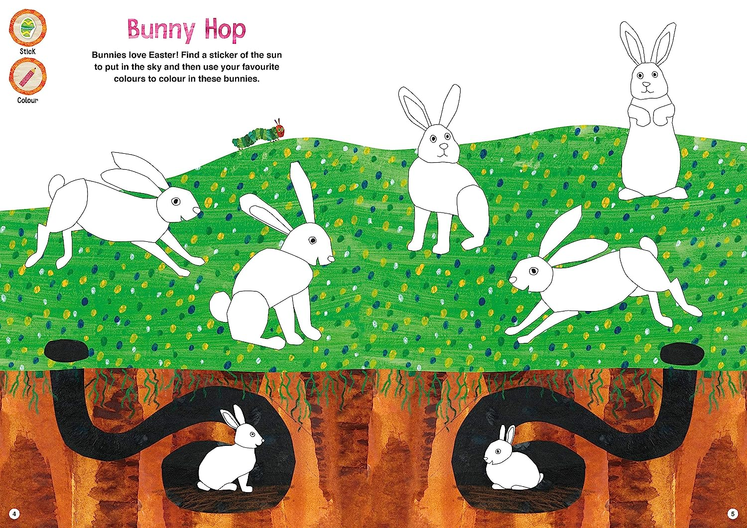 The Very Hungry Caterpillar'S Easter Sticker and Colouring Book image number 1