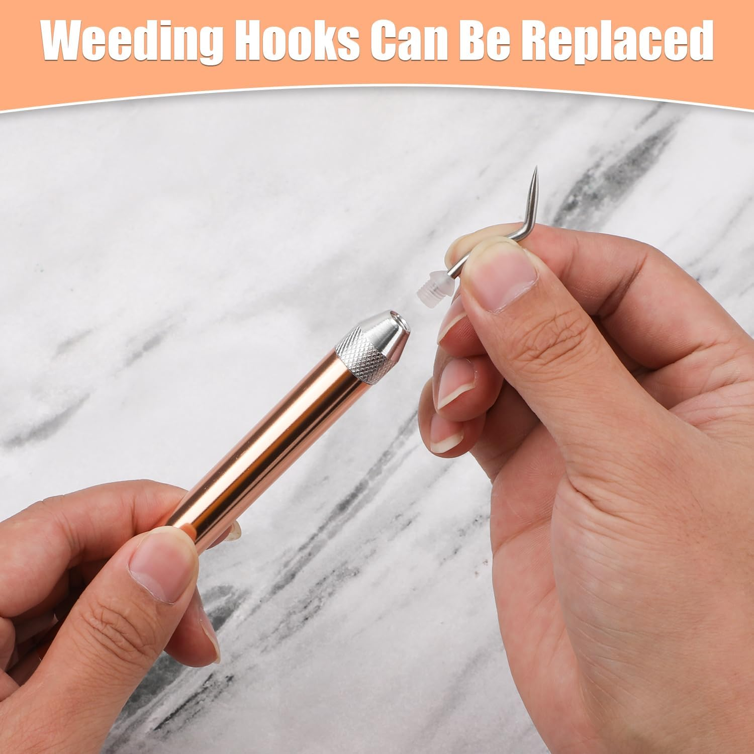 Vinyl Weeding Tool Set, with 3 LED Weeding Pens, 3 LED Light Tweezers, 5 Pins and Hooks Lighted Weeding Tools for Craft DIY Silhouettes Cutting Cameos Vinyl Projects image number 2