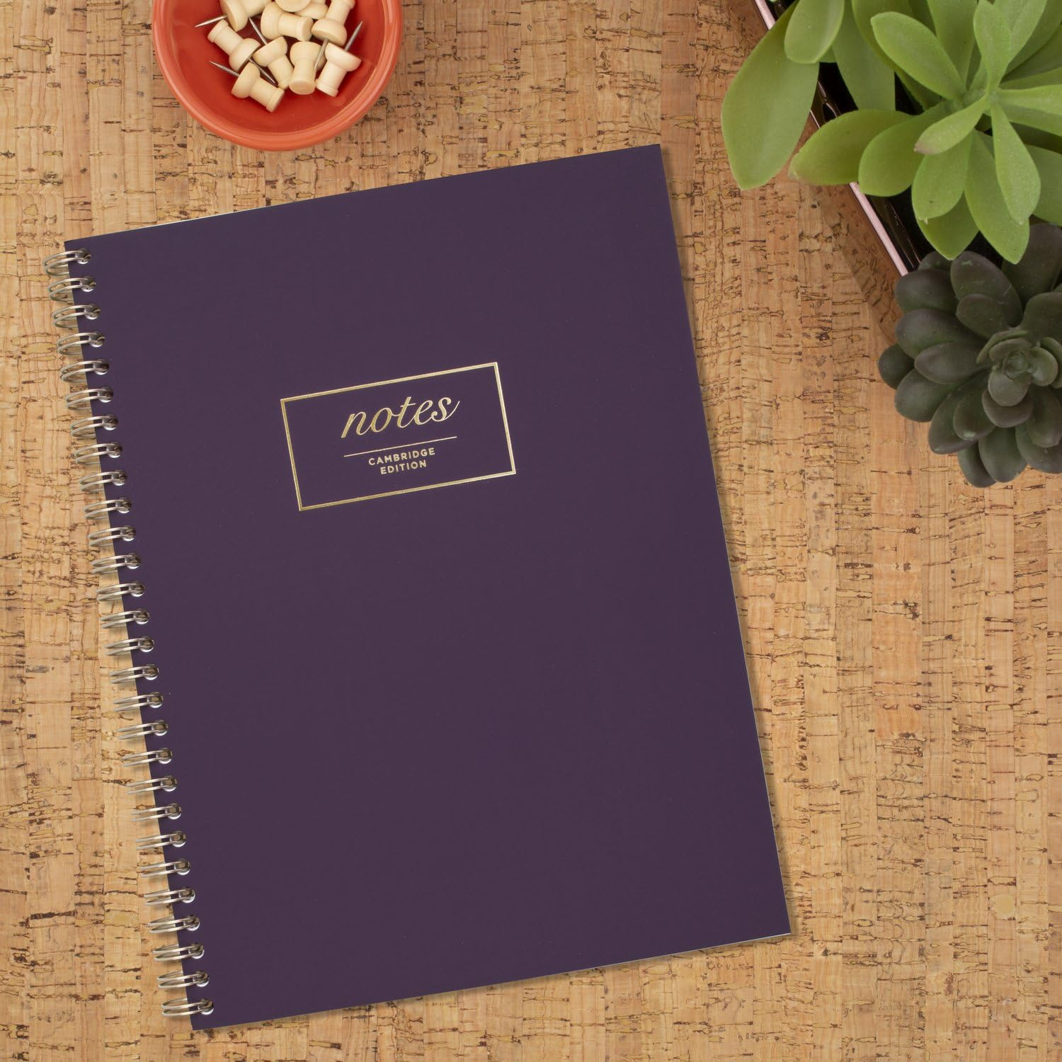 Cambridge Mead Meeting Notebook/Journal, Purple, 80 Twinwire Sheets, 9 1/2" X 7 1/4" Inches (49556) image number 5