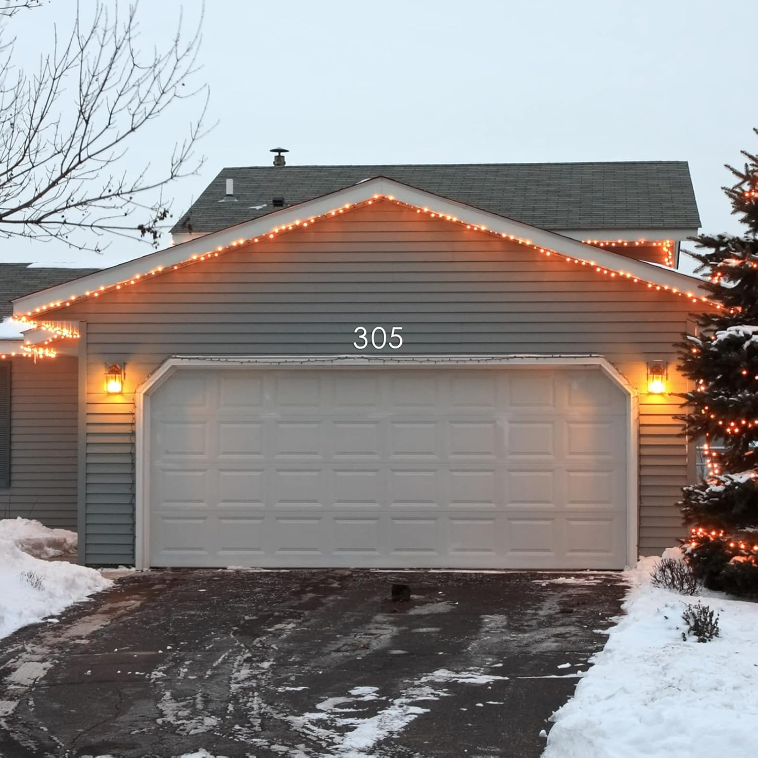 8 Inch Floating House Numbers, Address Numbers for Outside, Metal Silver Large Modern House Numbers, Door Numbers for Mount Aluminum Silver Number 4 image number 4