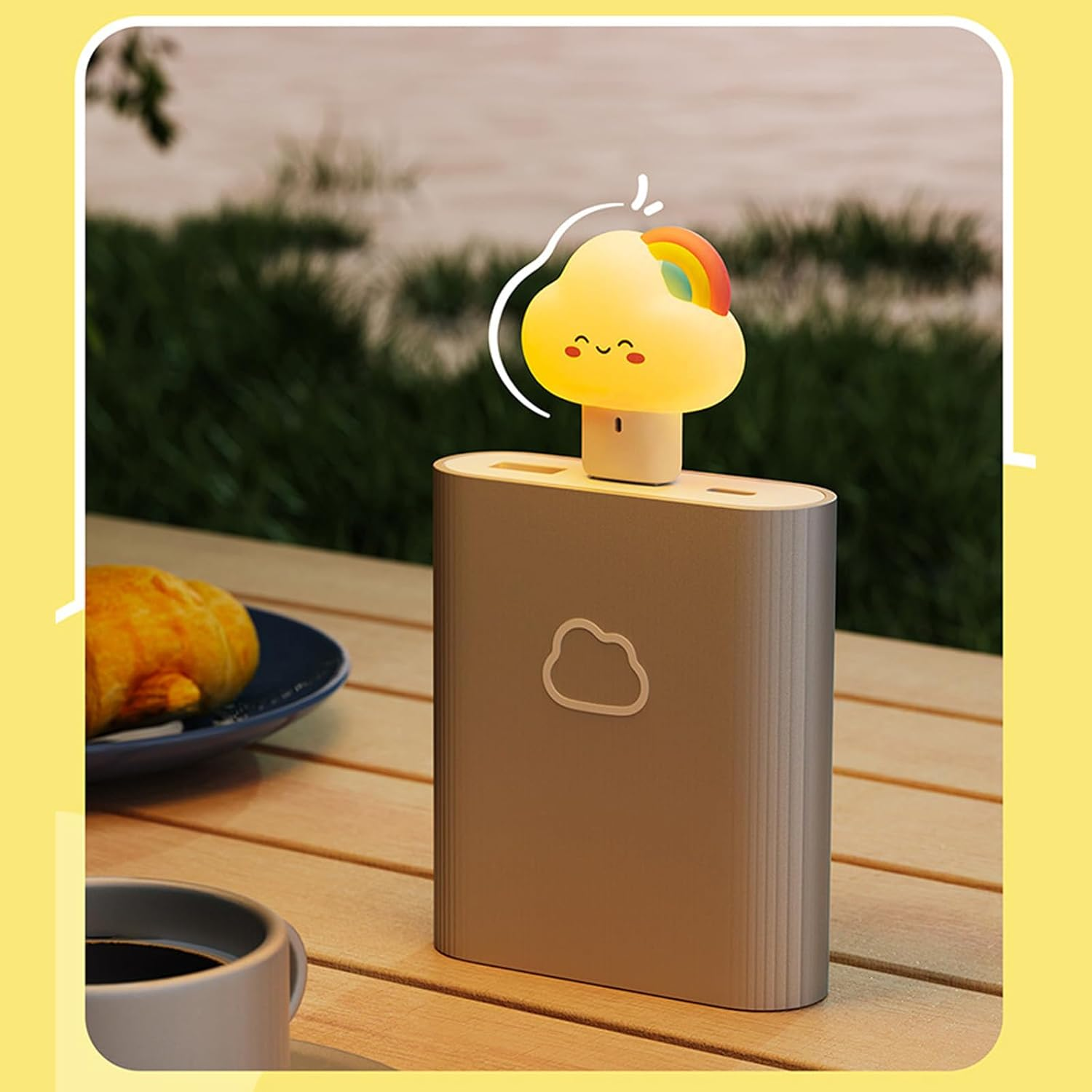 Led Usab Night Light Portable Mini Computer Lamp, USB Interior Lamps Car, Rainbow Night Light,2025 New Lightning Night Light, for Bedroom, Bathroom, Hallway, Car (C#1-1PCS) image number 2