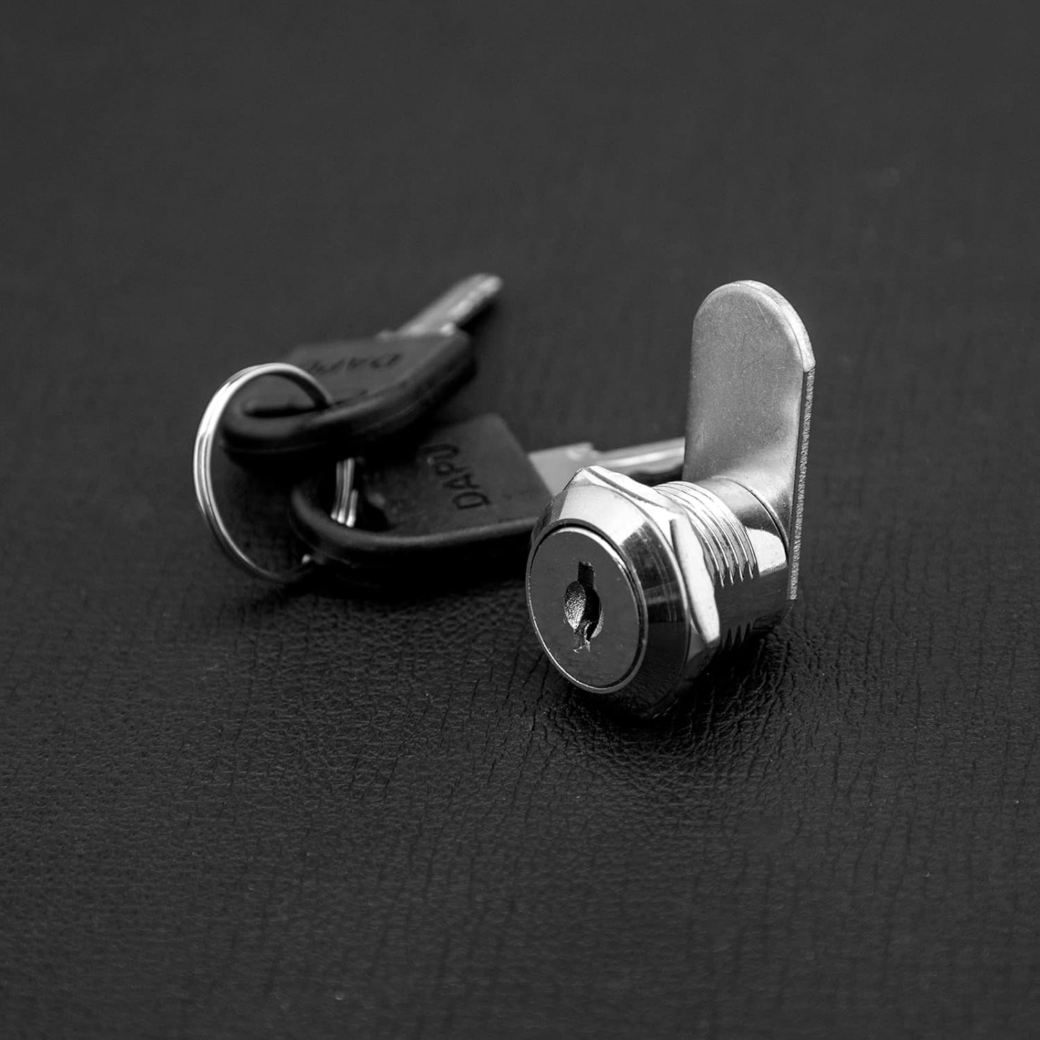 Emsea 2Pcs Cabinet Cam Lock with Keys Cylinder Cam Locks Secure Mailbox File Drawer Dresser Compartment Lock Tool Box Replacement Hardware Zinc Alloy image number 6