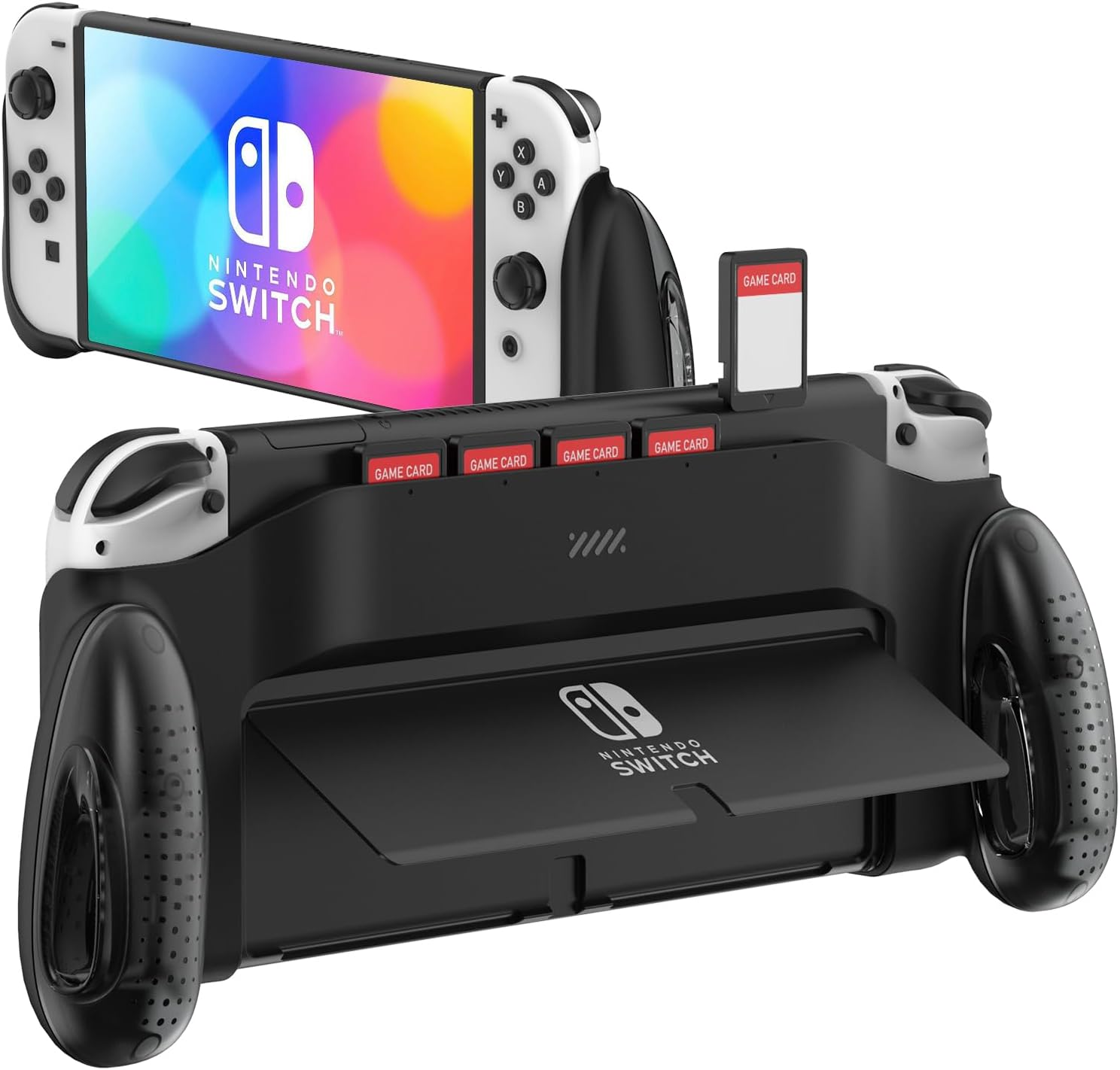 Grip for Nintendo Switch Lite, JUSPRO Ergonomic Comfort Handheld Protective Gaming Case Portable Cover Accessories Compatible with Nintendo Switch Lite