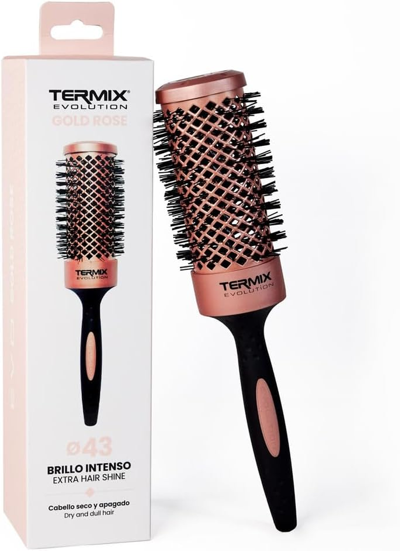 Termix Evolution Professional round Hair Brush Gold Rose Diameter 43 Cm image number 5