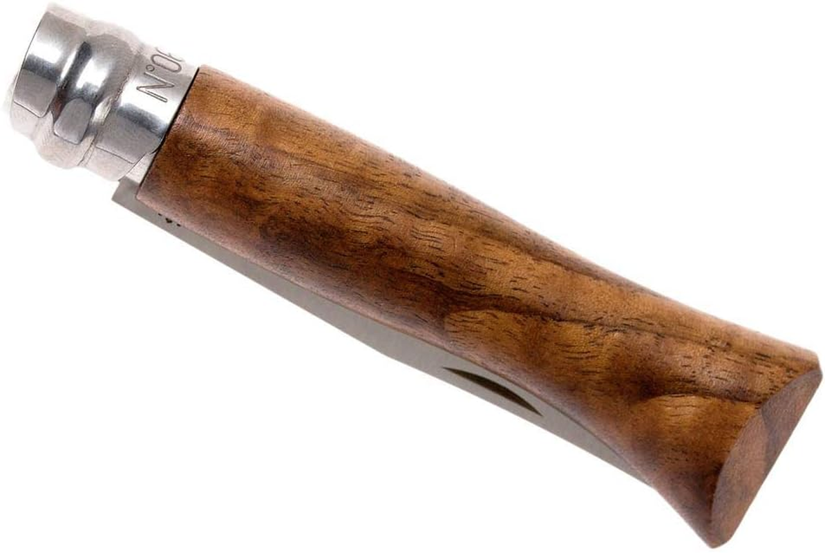 Opinel Traditional #06 Stainless Steel Folding Pocket Knife, Walnut, Size 7 Cm image number 1