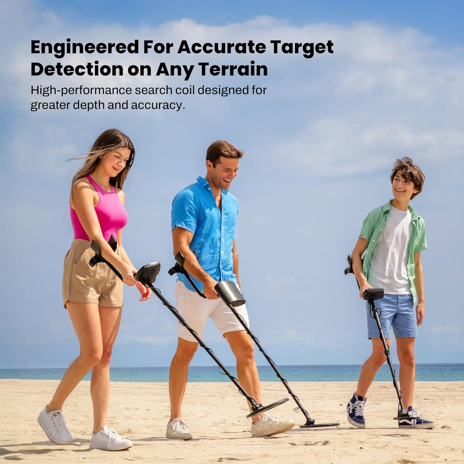 Bounty Hunter TK4 Tracker IV Metal Detector &ndash; All-Terrain Gold, Silver, Coin & Relic Finder with 8" Waterproof Coil, 3 Detection Modes &ndash; for Adults & Kids &ndash; Made in USA image number 3