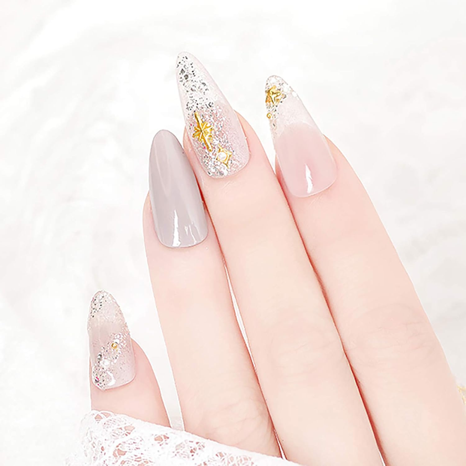 3 Boxes Sparkle Sequins Cellophane Shards Card Making for Slime Bright Powder image number 4