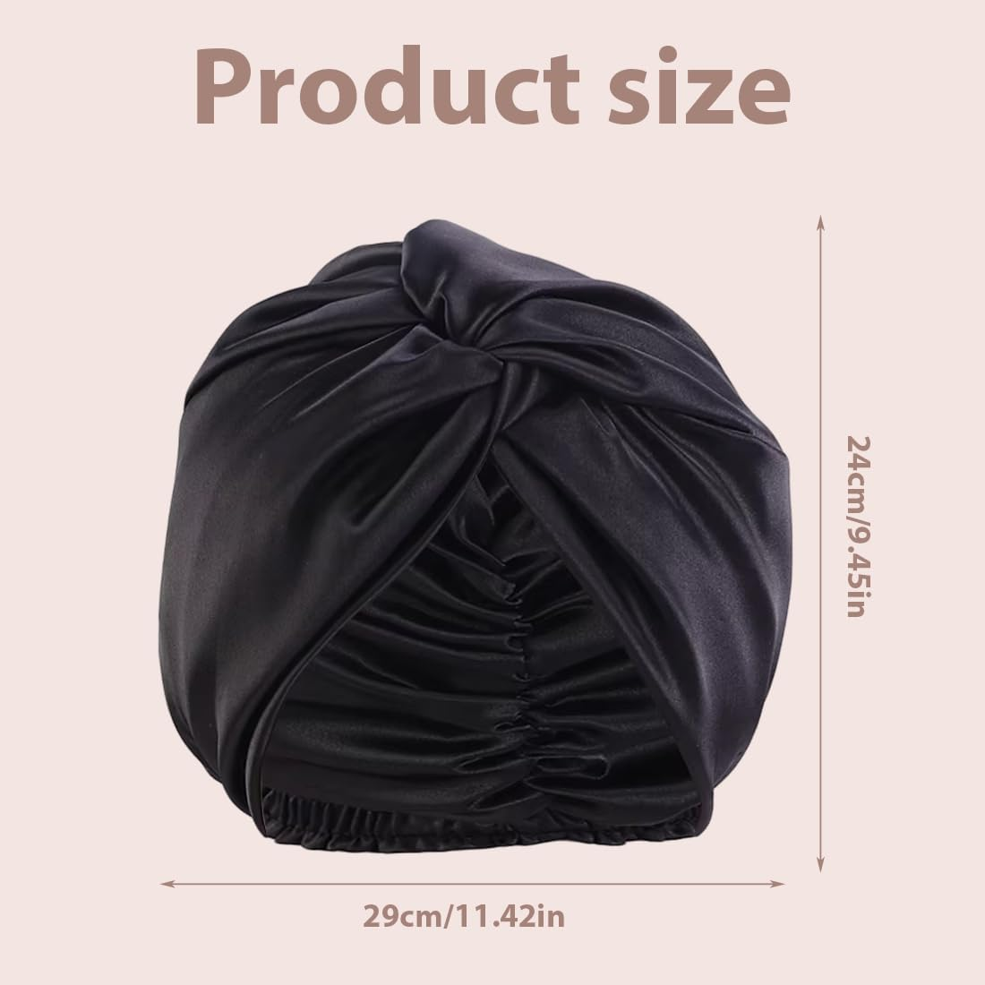 GXGM Silk Bonnet for Sleeping, Silk Bonnet, Satin Hair Cap for the Night, Protects Hair from Breakage & Split Ends, Retains Curl Shape, Saves Time When Styling, Suitable for All Sizes & Hair Types image number 2