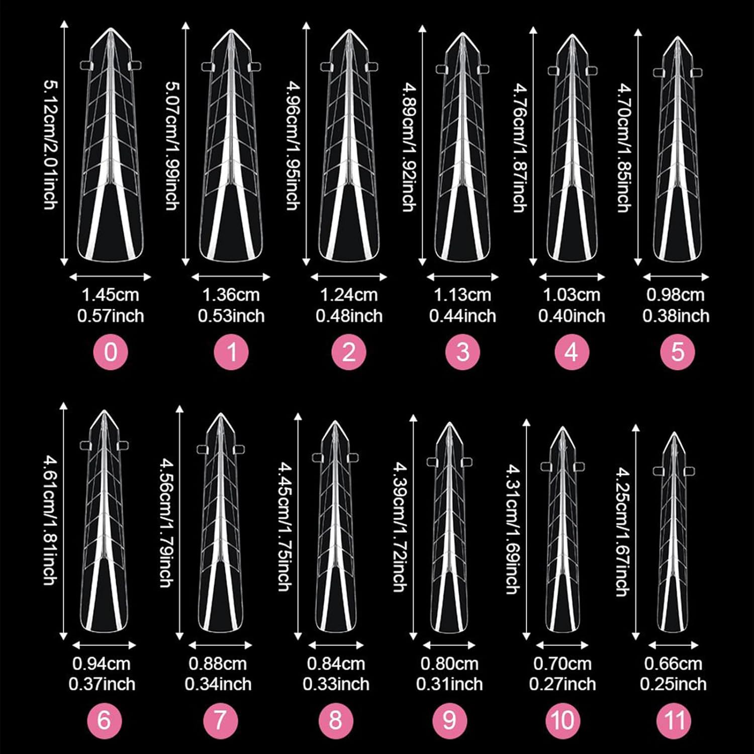 Nail Extension Forms | Fingernails Manicure Accessories,Nail Extension Tips Forms | for Home Salon Everyday Wear Studio Beginners Women Mother Professionals