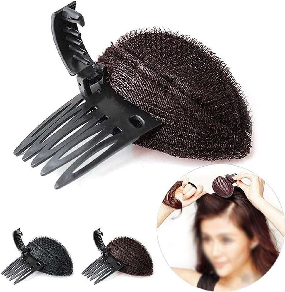 2PCS DIY Invisible Hair Volume Increase Fluffy Puff Sponge Pad Clip Comb Girls image number 3