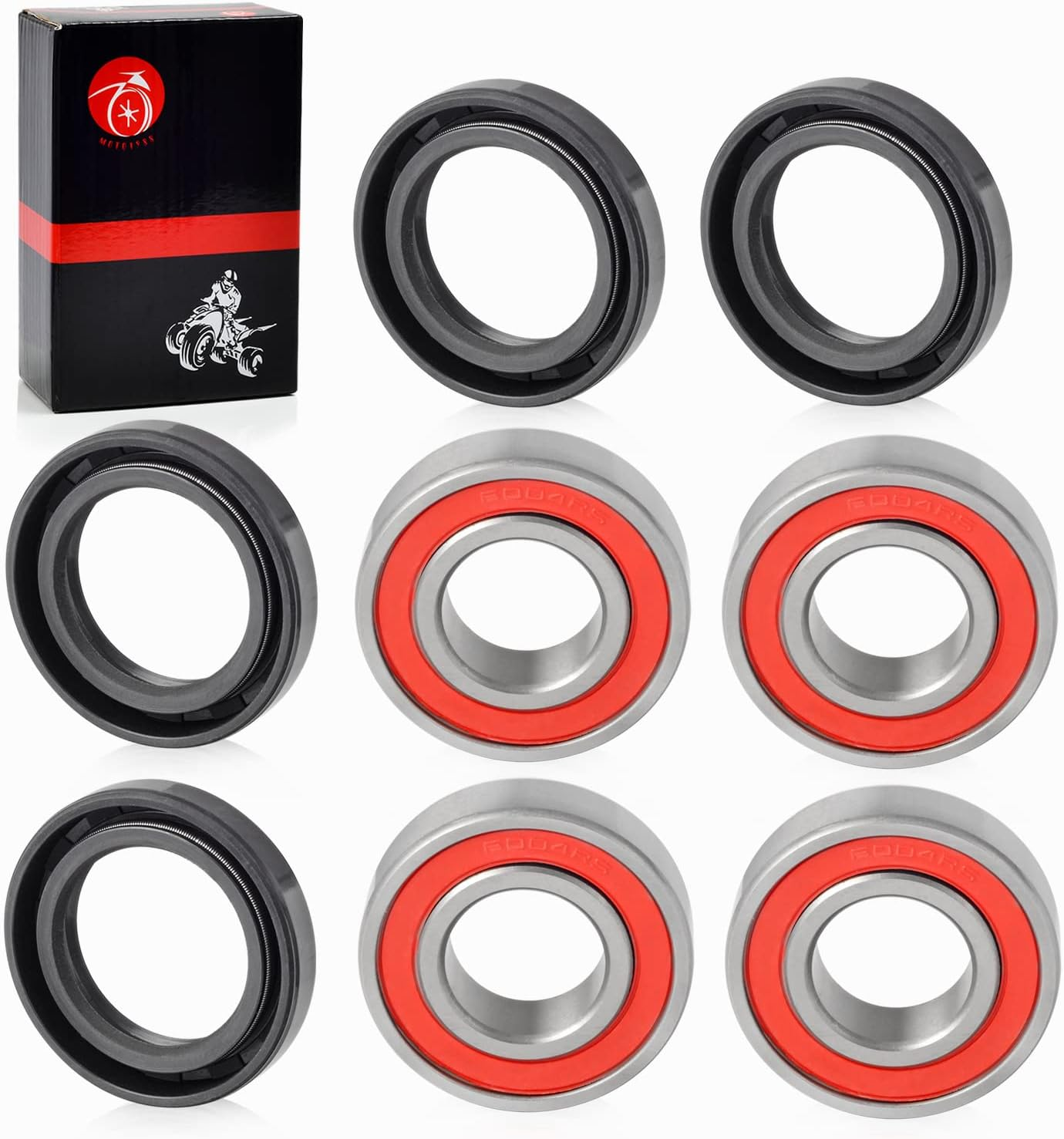 Front Wheel Bearings and Seals Kit for HONDA Recon 250 TRX250TE TRX250TM 1997-2018 TRX200D 1990-1997 TRX350TE TRX350TM 2000-2006 image number 5