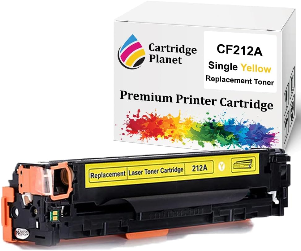 Cartridge Planet Yellow Compatible Toner Cartridge for HP 131A CF212A (1,800 Pages) for HP Laserjet Pro 200 Colour M251Nw M276N M276Nw
