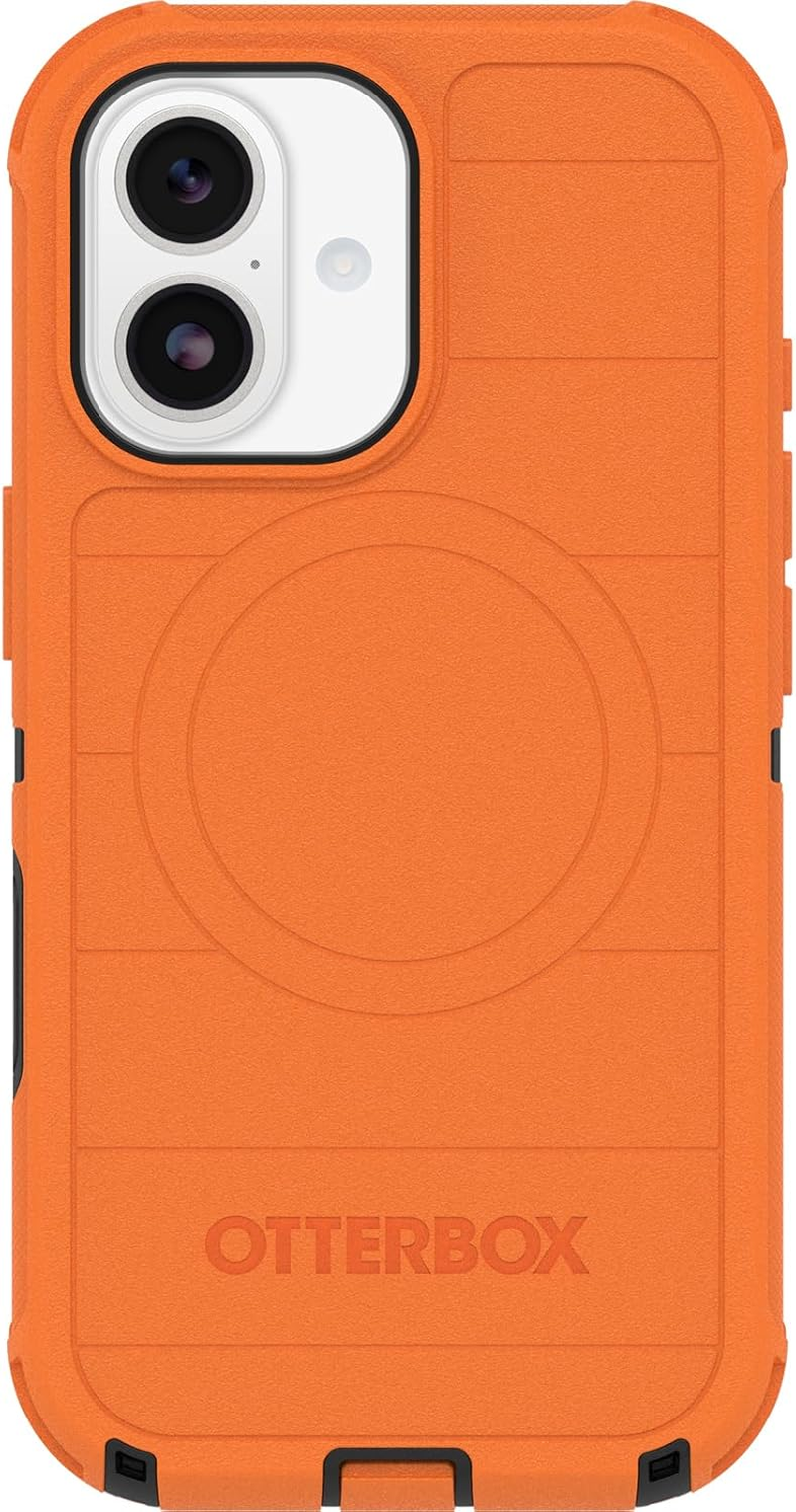 Otterbox Defender Series Pro Magsafe Case for Iphone 17, Shockproof, Drop Proof, Ultra-Rugged, Protective Case, 7X Tested to Military Standard, Orange, Non-Retail Packaging image number 1