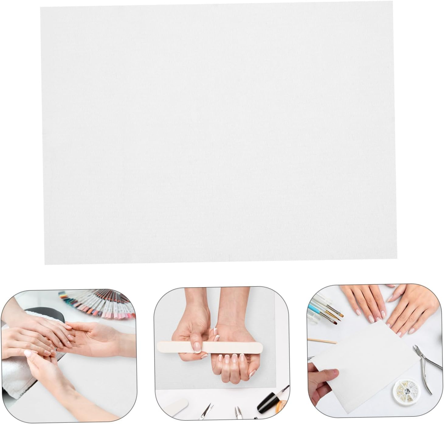 Gatuida 125Pcs Disposable Tattoo Cleaning Pads Spa Table Covers Dental Bibs Personal Hygiene Mat for Nail Art and Tattoo Use White image number 4