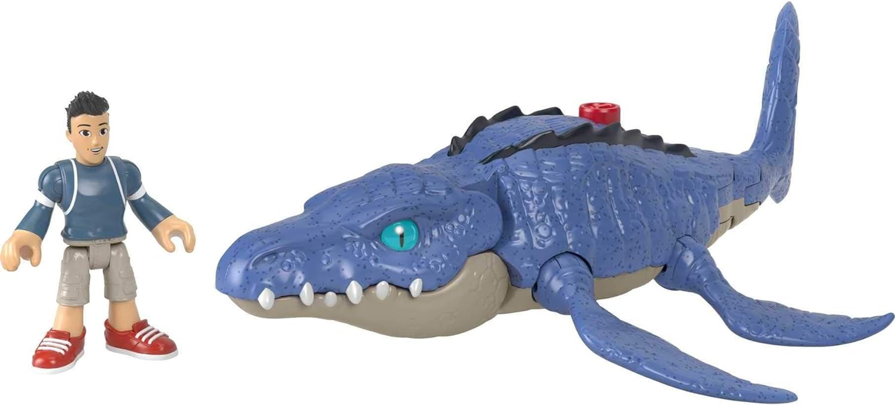 Fisher Price - Imaginext Jurassic World Camp Cretaceous Mosasaurus & Kenji image number 2