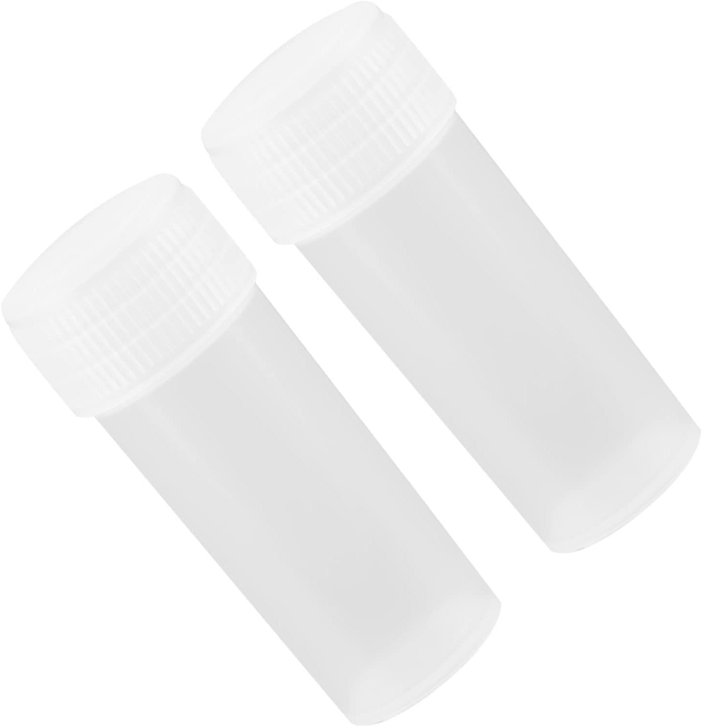 5Ml Volume Plastic Sample Bottles, Vial Storage Tube Bottles Translucent Bottle Vials Test Tubes with Screw Caps for Shampoo Lotions Emollient Water Shower Gel Emulsion Toiletry Labs image number 1