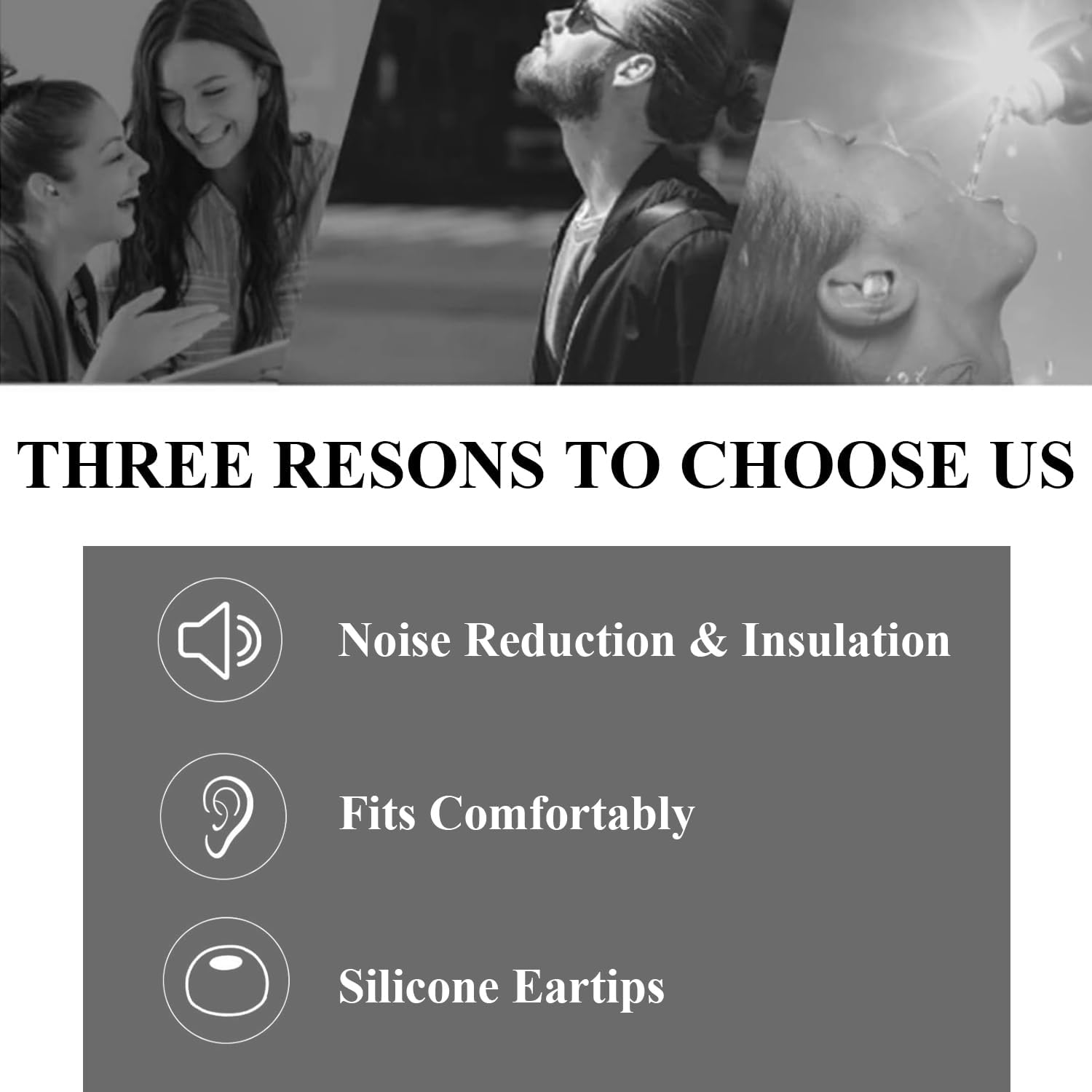 Adhiper Silicone Eartips Replacement Buds Pro Earbuds Earmuffs Compatible for Samsung Galaxy Buds Pro Earplugs-Fit in the Charging Case, Noise-Reducing Non-Slip Silicone Earplugs with Filter (Black) image number 5