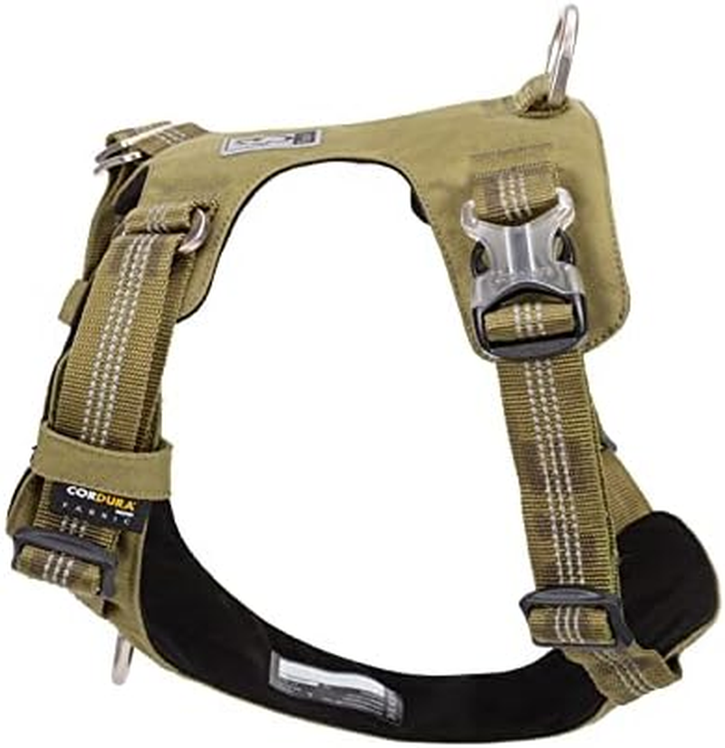True Love Ultra Light 3M Reflective Dog Harness, X-Large, Army Green image number 2