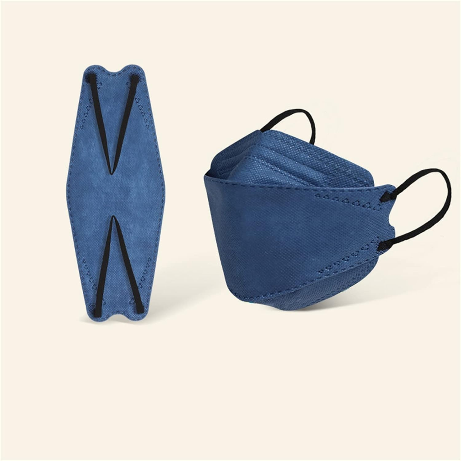 Waymine 50PCS KF94 Disposable 4-Layer Face Masks for Adult, Breathable Protective Fish Type Masks 3D Design Face Mask 4-Layers Cup Dust Masks for Women Men Glasses Wearers image number 1