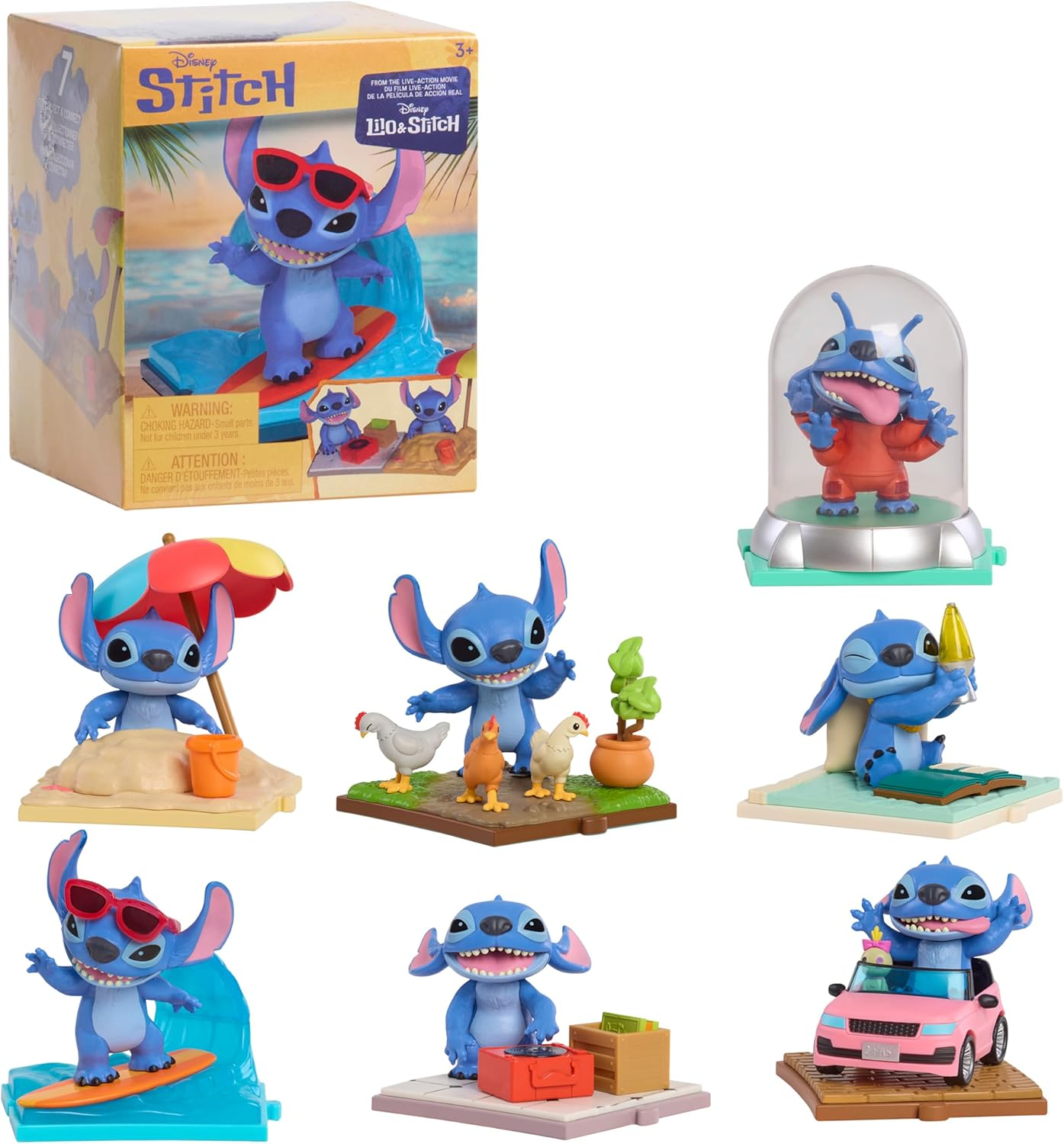 Disney Stitch Live-Action Movie Time 3-Inch Collectible Figures, Blind Box Collectible Toys, Home Decoration, Toy for Fans, Girls, Boys, Kids 3 and up by Just Play image number 2
