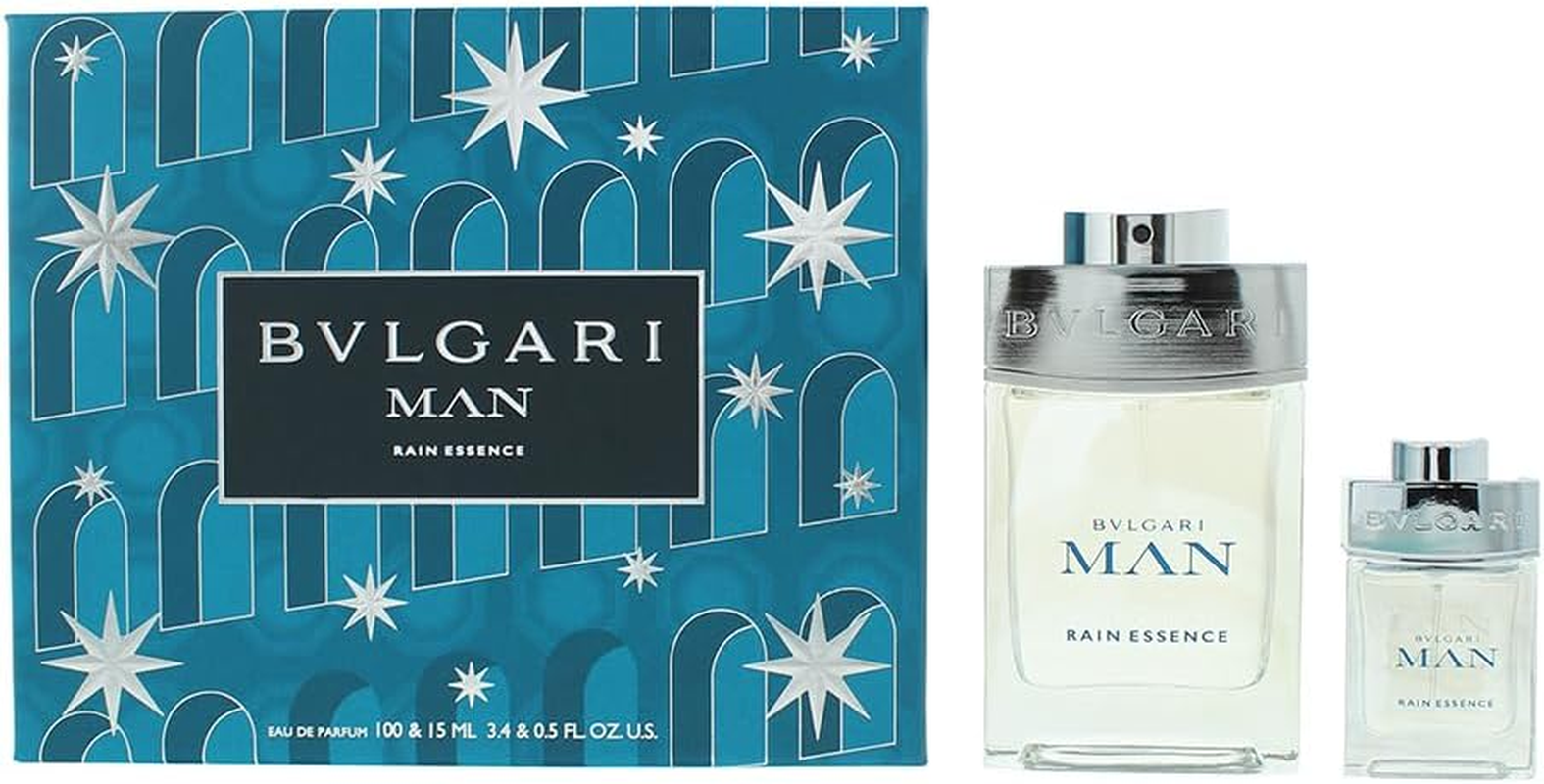 Bvlgari Man Rain Essence by Bvlgari for Men - 2 Pc Gift Set 3.3Oz EDP Spray, 0.5Oz EDP Spray image number 1