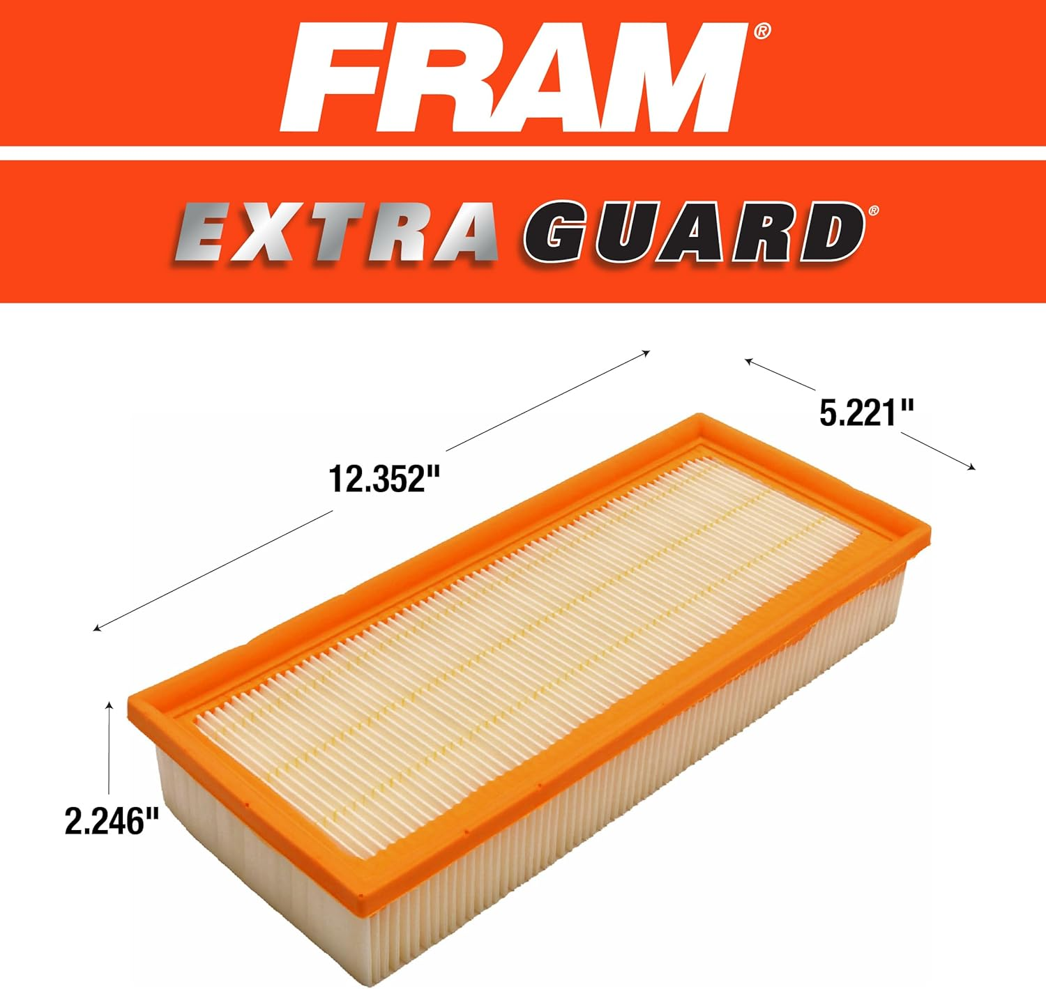 FRAM Extra Guard Air Filter, CA10349 for Select Nissan Vehicles image number 1