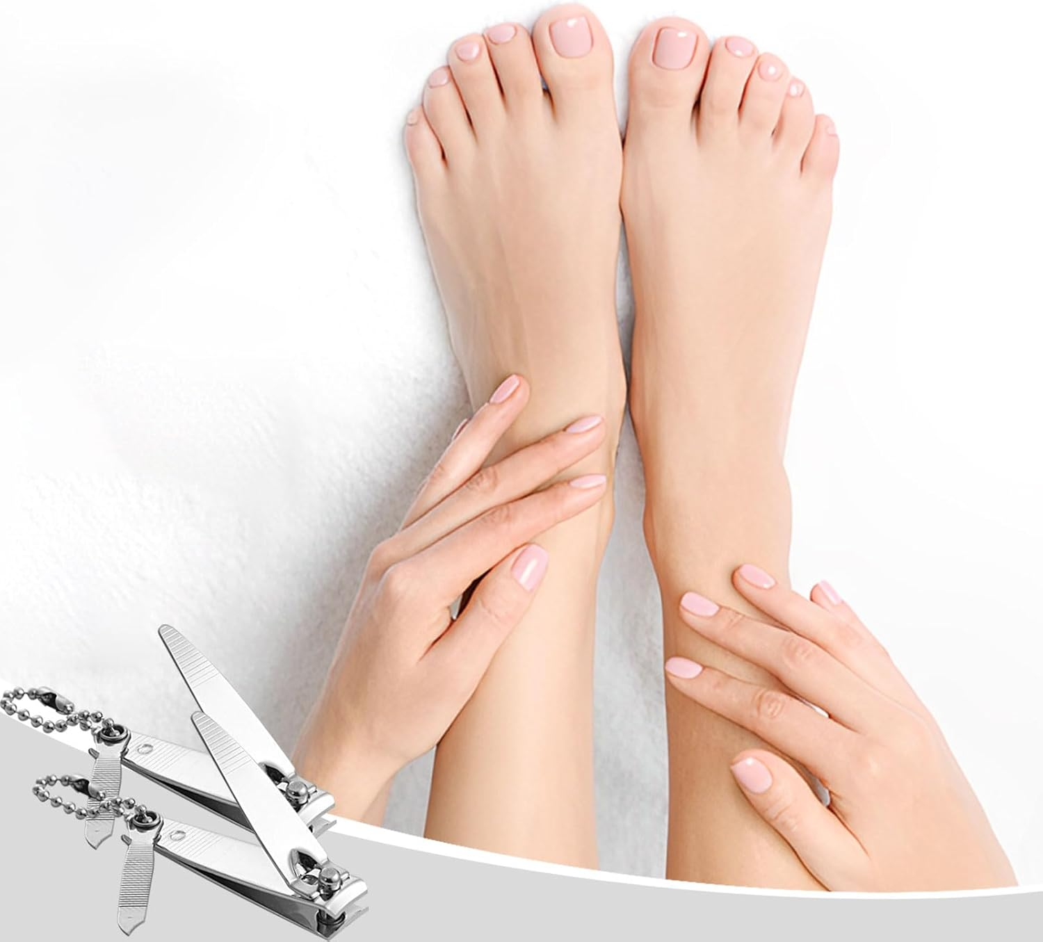 Individually Wrapped Nail Clippers in Bulk Stainless Steel Fingernail Clippers Bulk, Sturdy Thick Toenail Clippers Mini Men Women Nail Tip Cutter Trimmer for Homeless, Travel, Hotel (2 Inch 50Count) image number 2