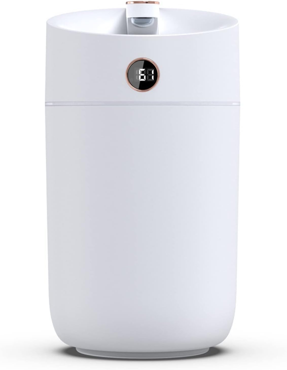 Air Humidifier for Bedroom, 3L Cool Mist Humidifier with Humidity Monitoring Top Fill, Quiet Operation, 7 Color Night Light Function, Auto Shut-Off, Double Nozzle, White image number 6