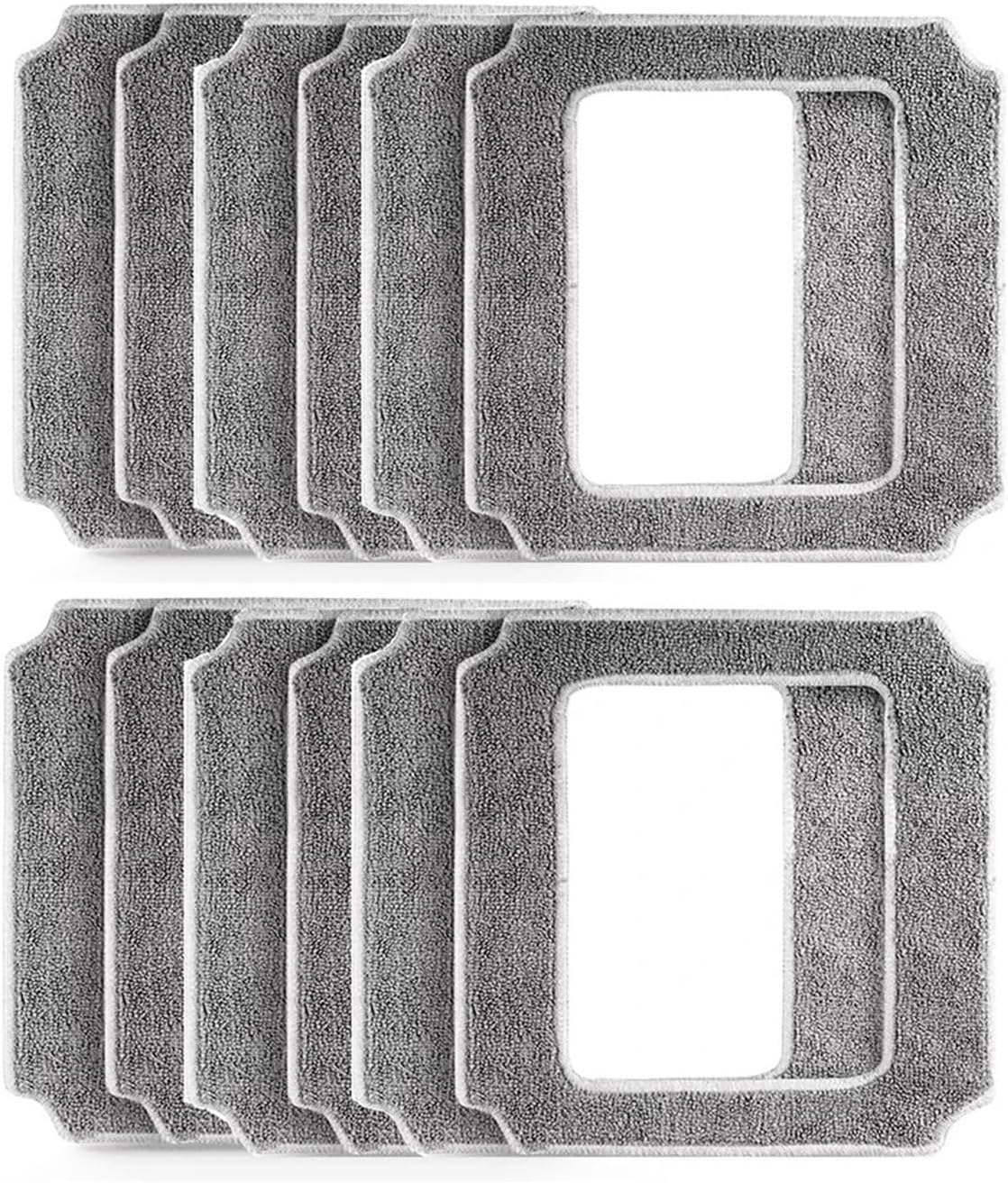 Microfiber Moping Cloth for Window Vacuum Cleaner Robot V21S,Reusable Thick Cleaning Rags for Washing Windows Glass(12Pcs) image number 1