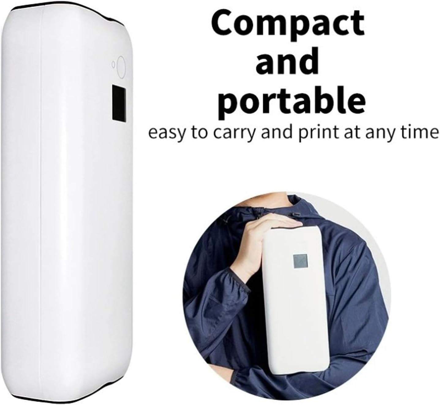 A4 Thermal Printer, Fast Speed Wireless Thermal Printer Portable Multi Function Inkless Printing Automatic Shutdown for School