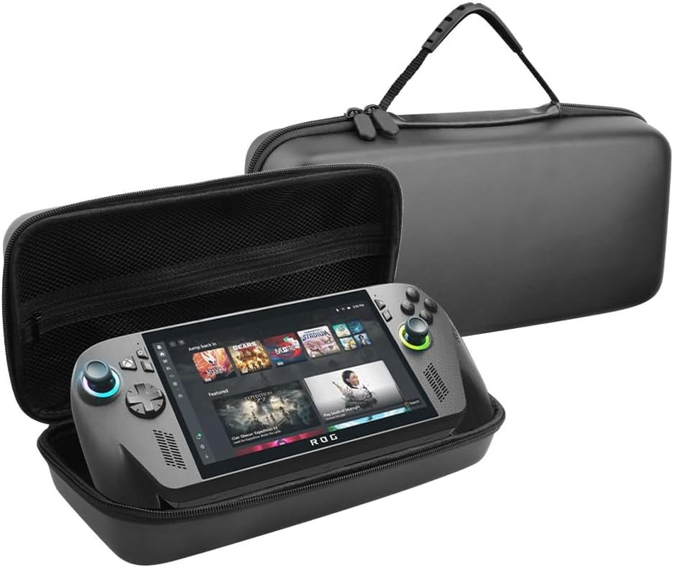 T Tersely Carrying Case for Rog Xbox Ally / Rog Xbox Ally X 2025, Anti-Scratch Shockproof Protective Hard Portable Travel Bag Cover Shell Pouch Mesh Pockets for Accessories