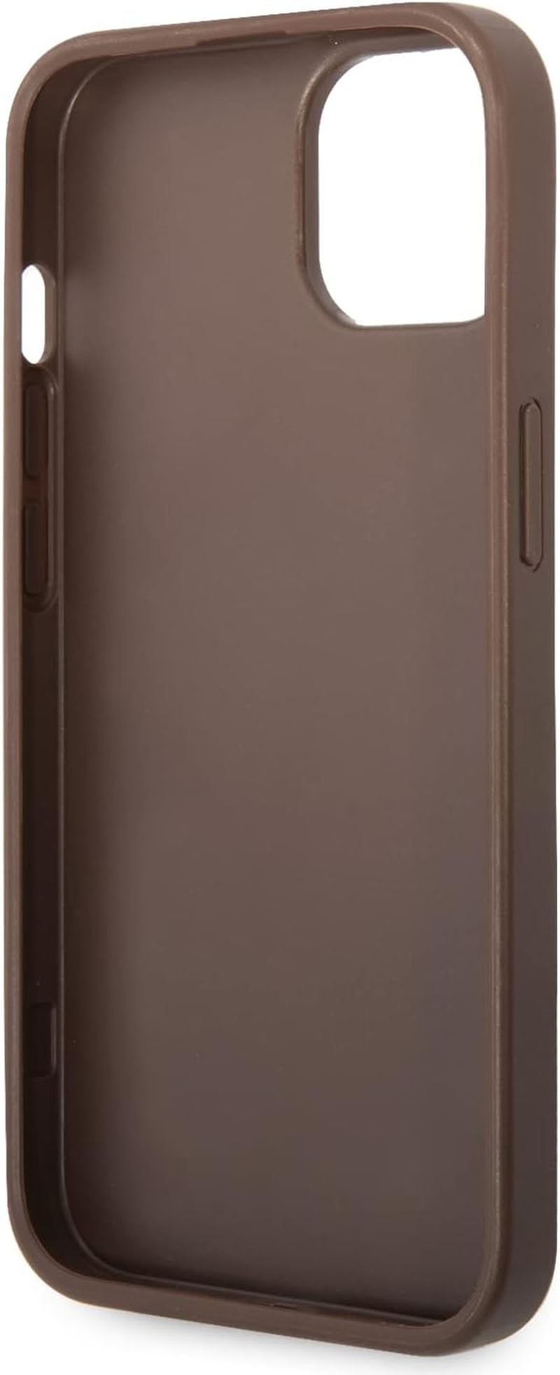 Guess Phone Case [Official Licensed] by CG Mobile | PU Leather Case with 4G Metal Logo | Shock Absorption Protective Case/Cover Compatible with Iphone 15 (6.1-Inch) 2023 - Brown