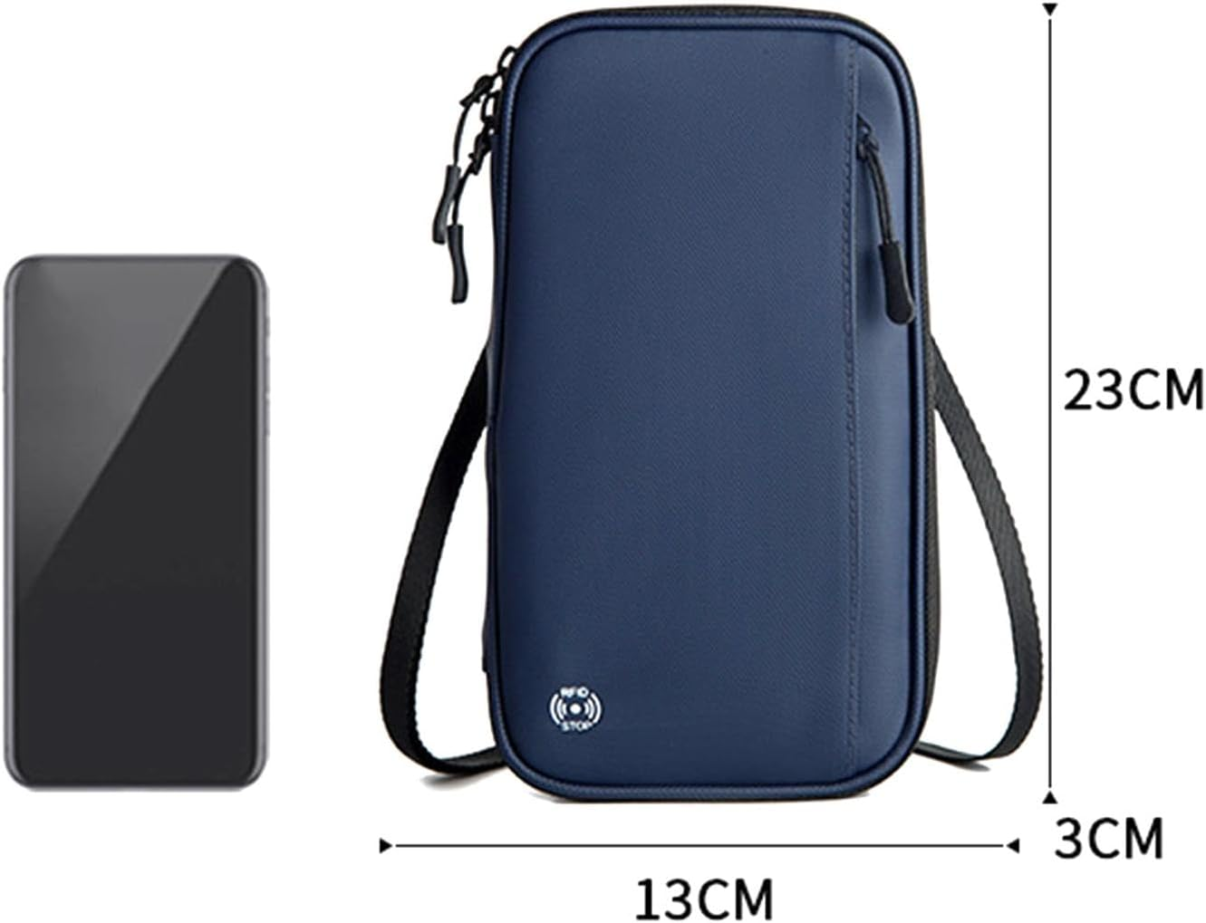 Asrmyjcx Passport Wallet Document Organizer Multi-Pocket Card Holder Portable Family Case Organizer Neck Bag for Money image number 4