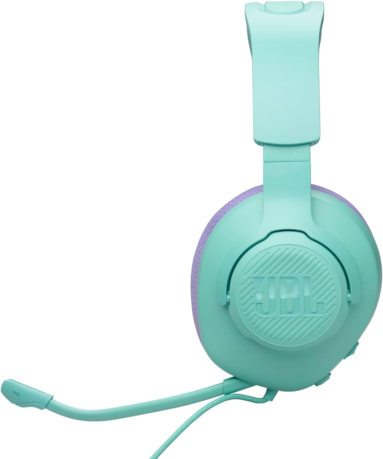 JBL Quantum 100M2 Wired Over-Ear Gaming Headset, Cyan image number 3