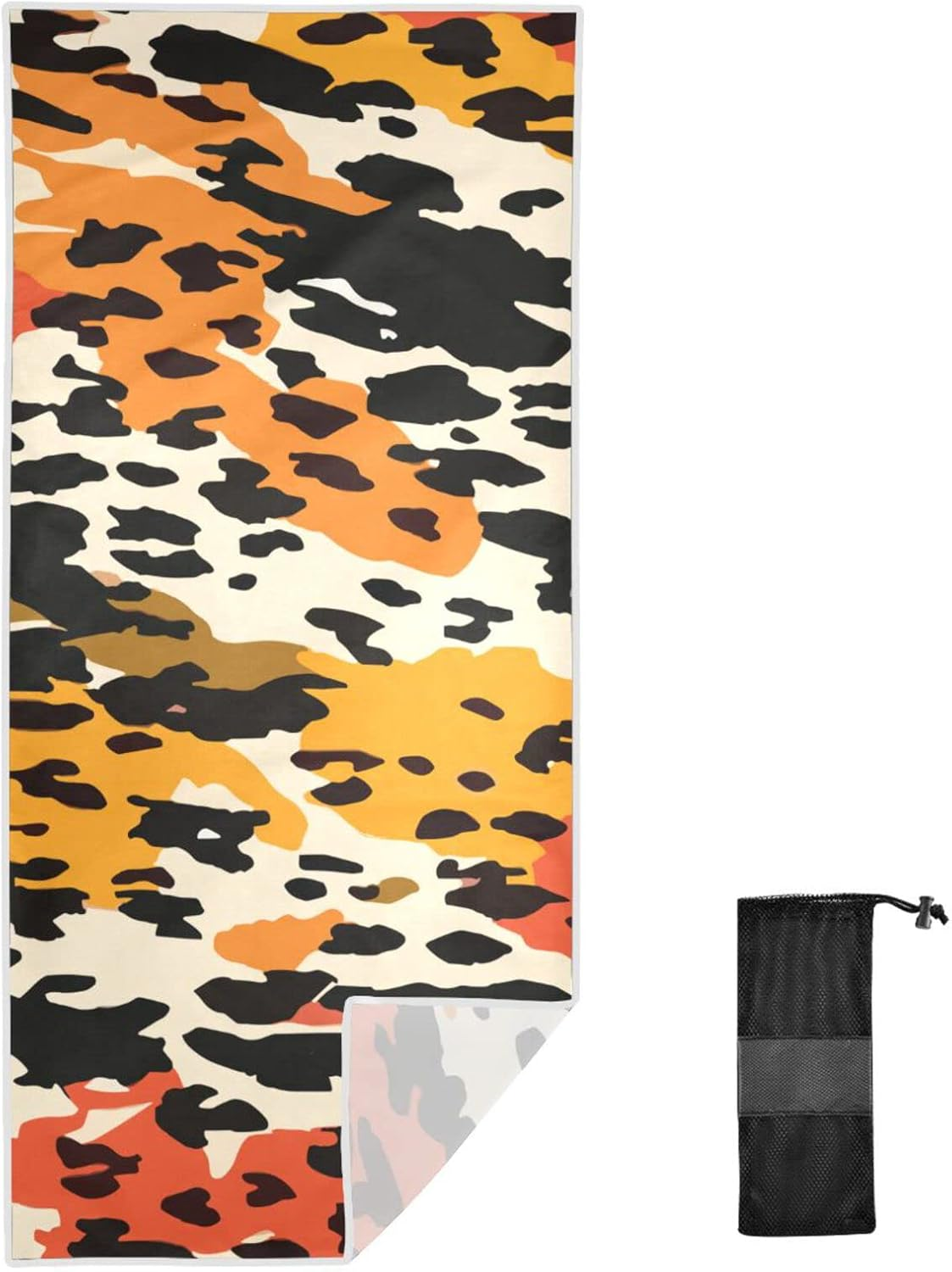 ODAWA Skulls Black Beach Towels Quick-Dry Super Absorbent Beach Blanket Pool Travel Swimming Bath Shower Towel