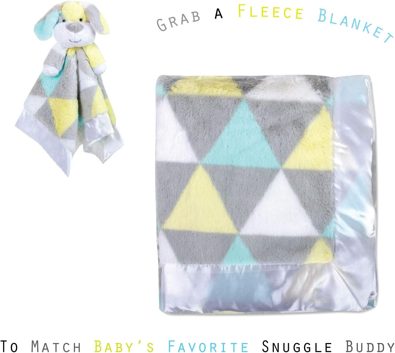 Minky Animal Snuggler Lovey Blanket for Kids, Babies, Boys, Girls, Gender Neutral Security Blanket with Stuffed Animal image number 3