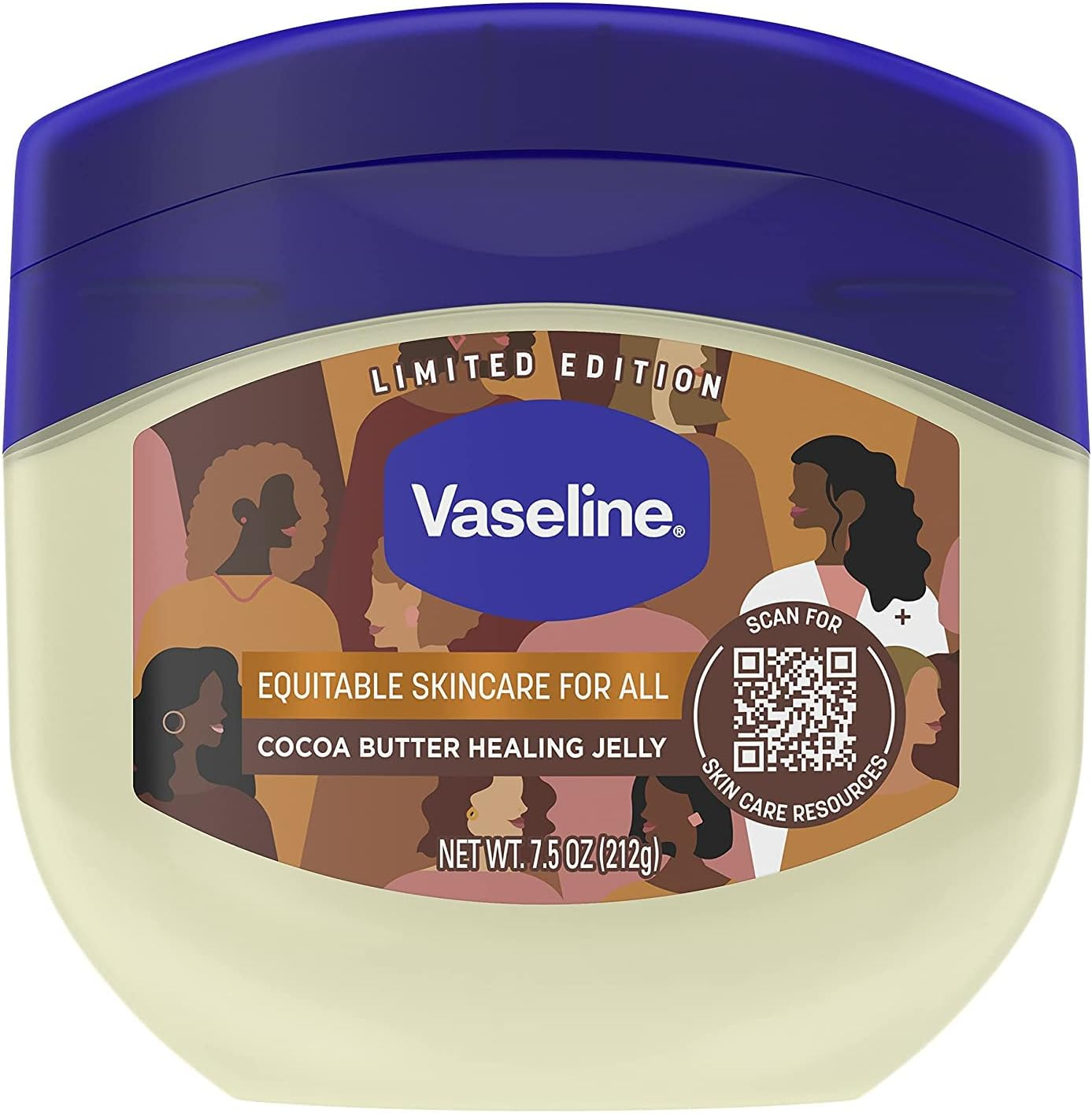 Vaseline Petroleum Jelly, Cocoa Butter, 7.5 Oz, 2 Pk image number 3