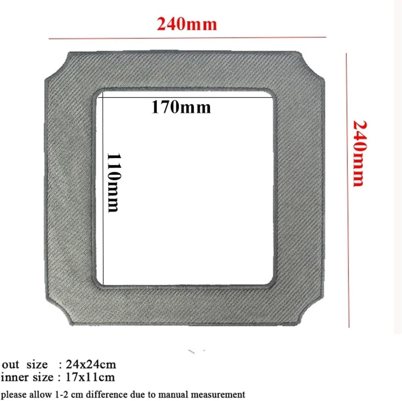 Microfiber Glass Cleaning Mops for Window Vacuum Cleaner Robot,24X24Cm Reusable Ultra Thin Rags for Washing Windows Spare Cloth(6Pcs) image number 1