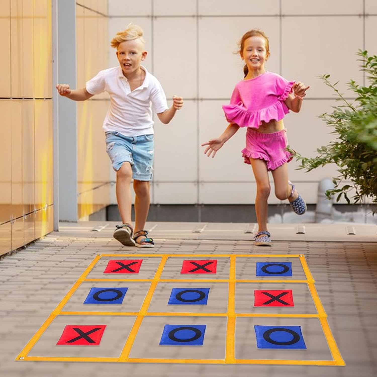 Colorful Bean Bag - Speed and Agility Training Ring Game | Wooden Toss Indoor Game | Tossing Bean Bag Outdoor | Interactive Tossing Fun Family Activities, Enjoy Indoor Play for Patio Pi