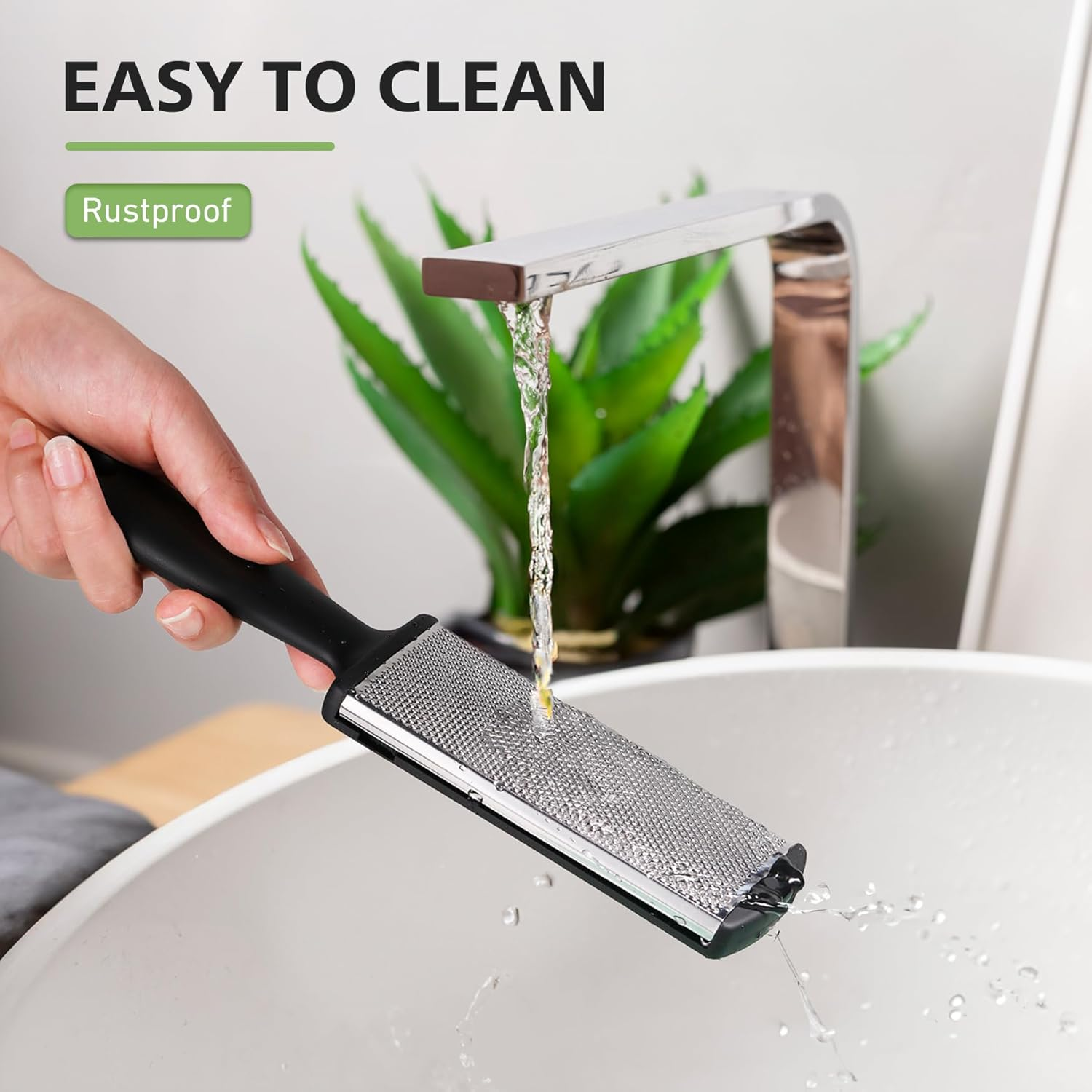 BALUCA Foot Files Callus Remover Stainless Steel Foot Rasp and Dual Sided Feet File Professional Scrubber Pedicure Tools Premium for Feet Care Remove Hard Skin, Black image number 2