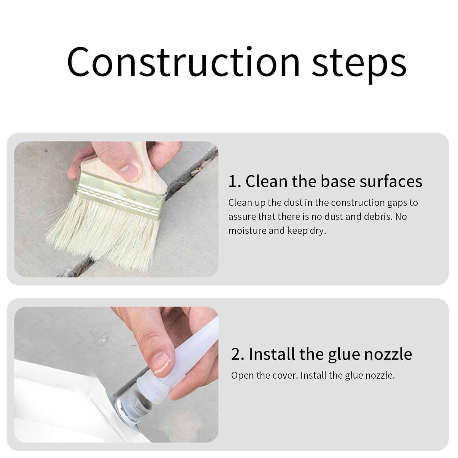 Rapid Set Cement - Ready to Use Cement Filler | Repairing Cracks and Sealing Joints, 500Ml Concrete Bonding Agent, Wear-Resistant Quick-Drying Crack Sealing Glue for Exterior Wall Stone Floor Wood image number 1