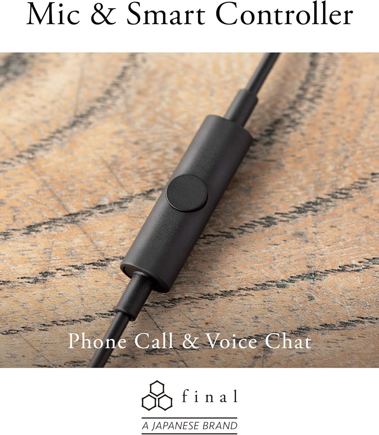 Final E2000C in Ear Isolating Earphones with Smartphone Controls and Microphone - Black Aluminium image number 5