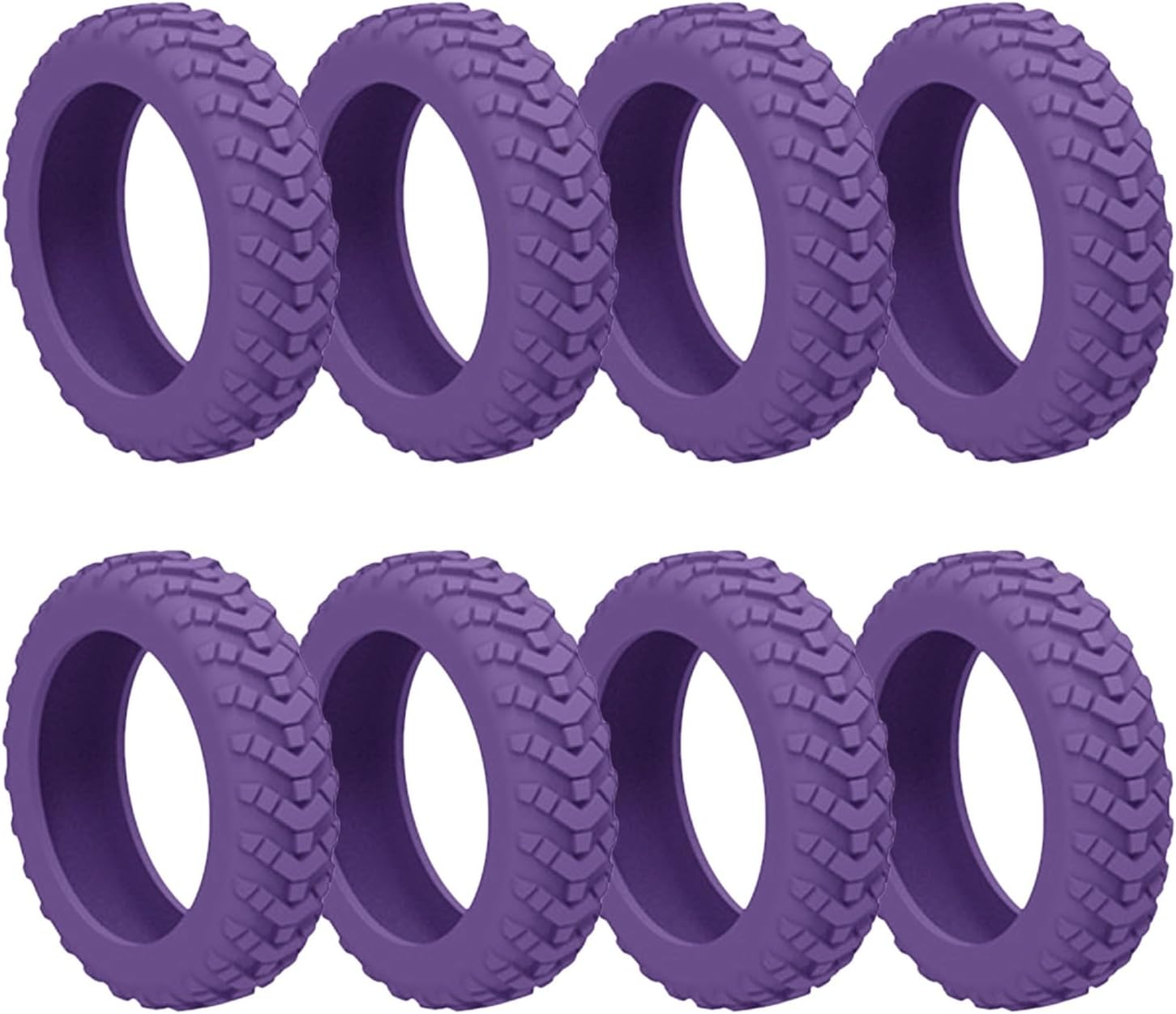 8Pcs Silent Luggage Wheel Cover, Silicone Suitcase Wheels Protector, Noise-Reducing Accessories image number 2