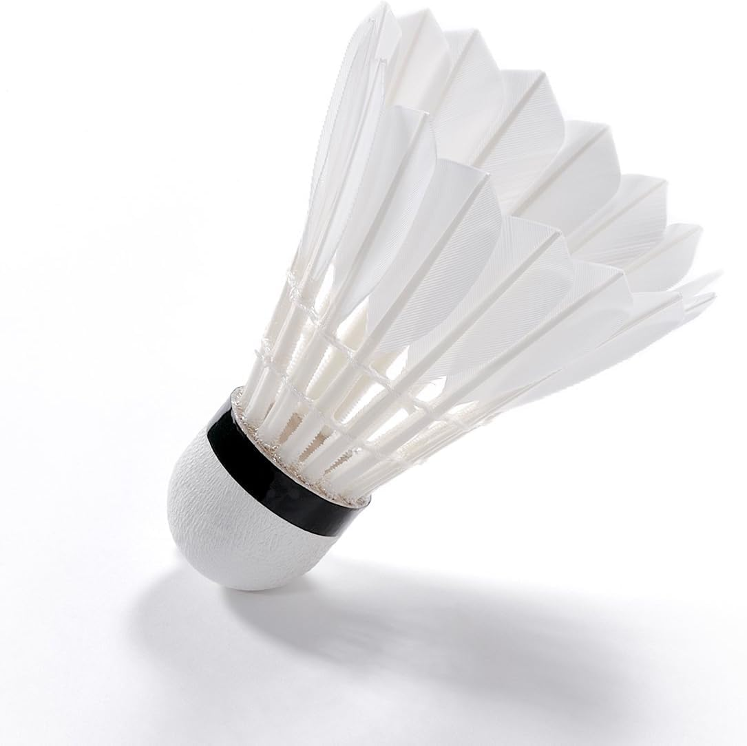 Senston Shuttlecocks 6-Pack / 12-Pack Feathers Badminton Ball Durability Badminton Shuttlecocks Training Badminton image number 6