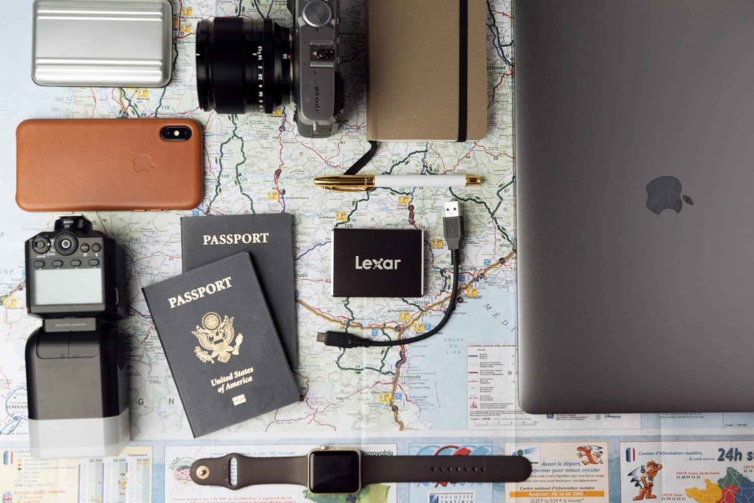 Lexar 1TB Pro-Portable Sl100Pro SSD USB 3.1 Gen2 Type C, (LSL100P-1TRB) image number 2